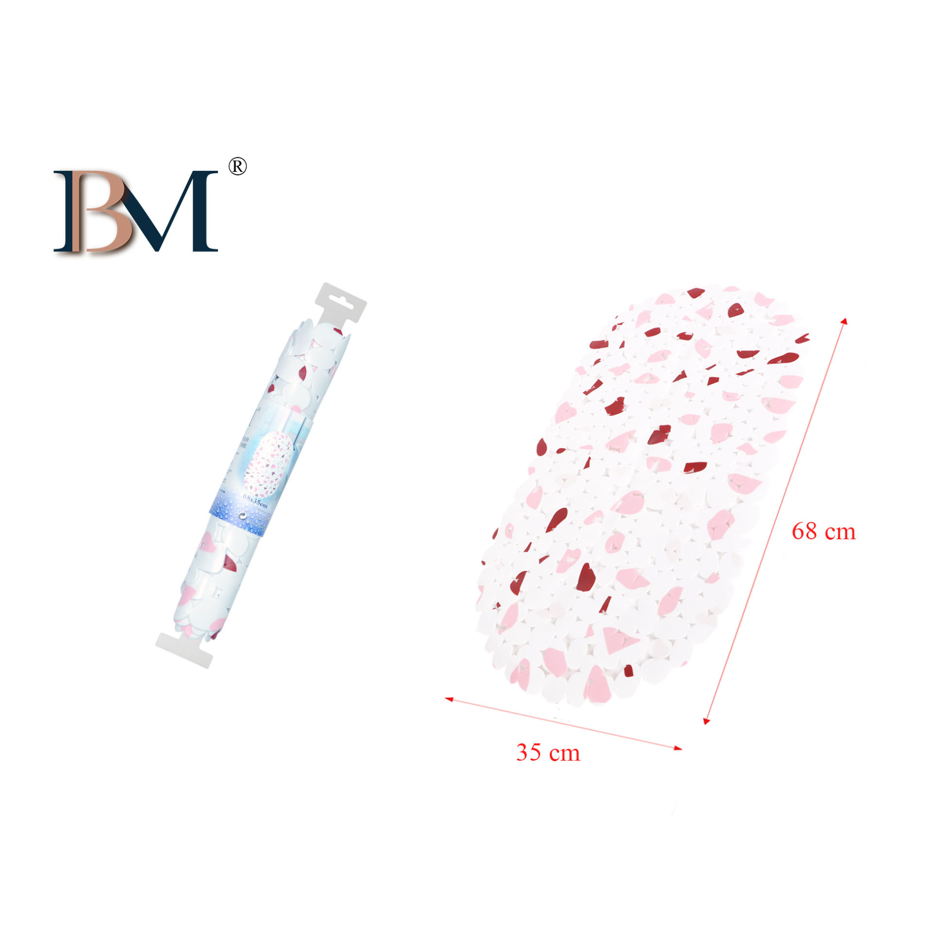 TAPPETINO ANTISCIVOLO A FORMA DI PIETRA, MISURA: 6BM