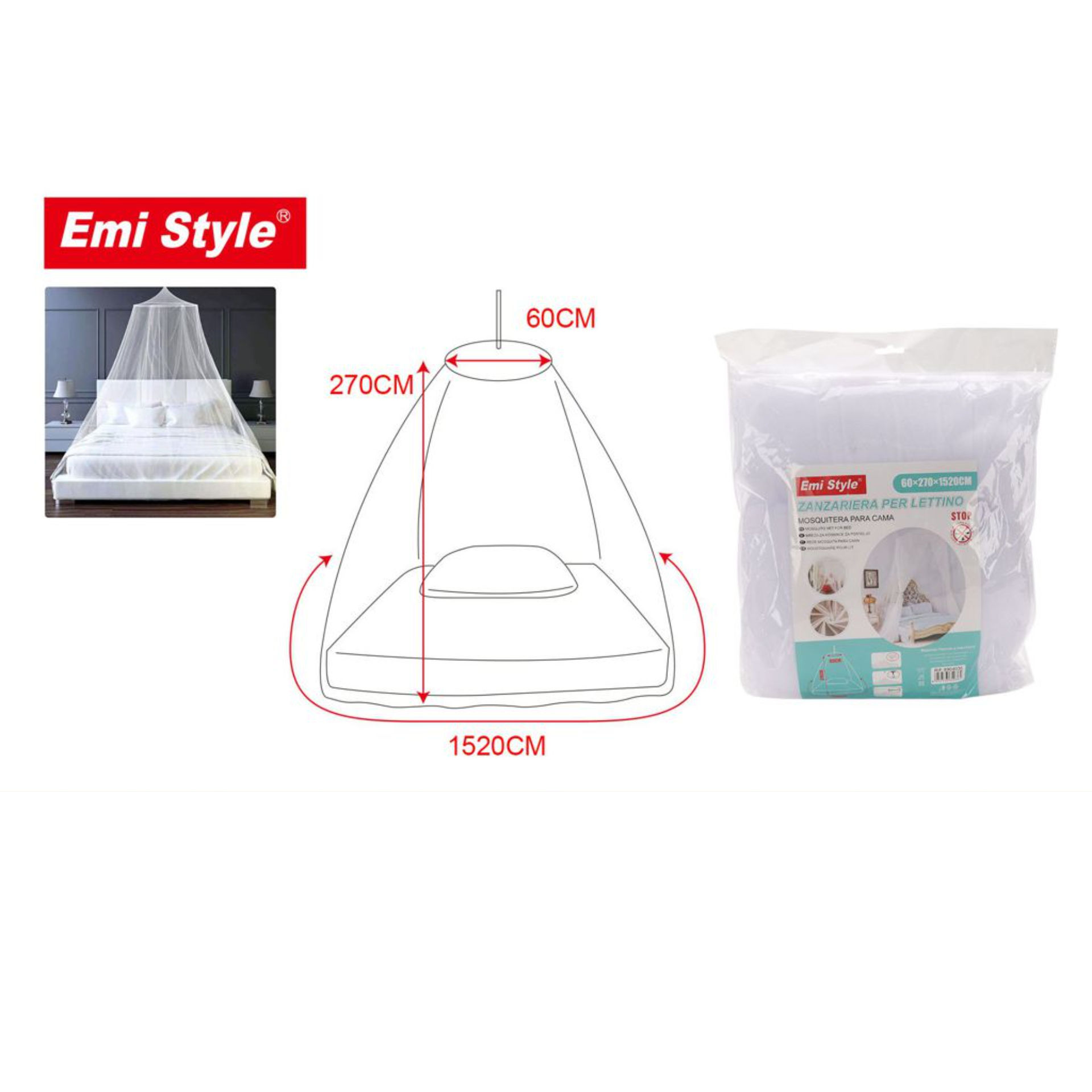 EMI ZANZARIERA PER LETTINO60*270*1520CMEmi Style