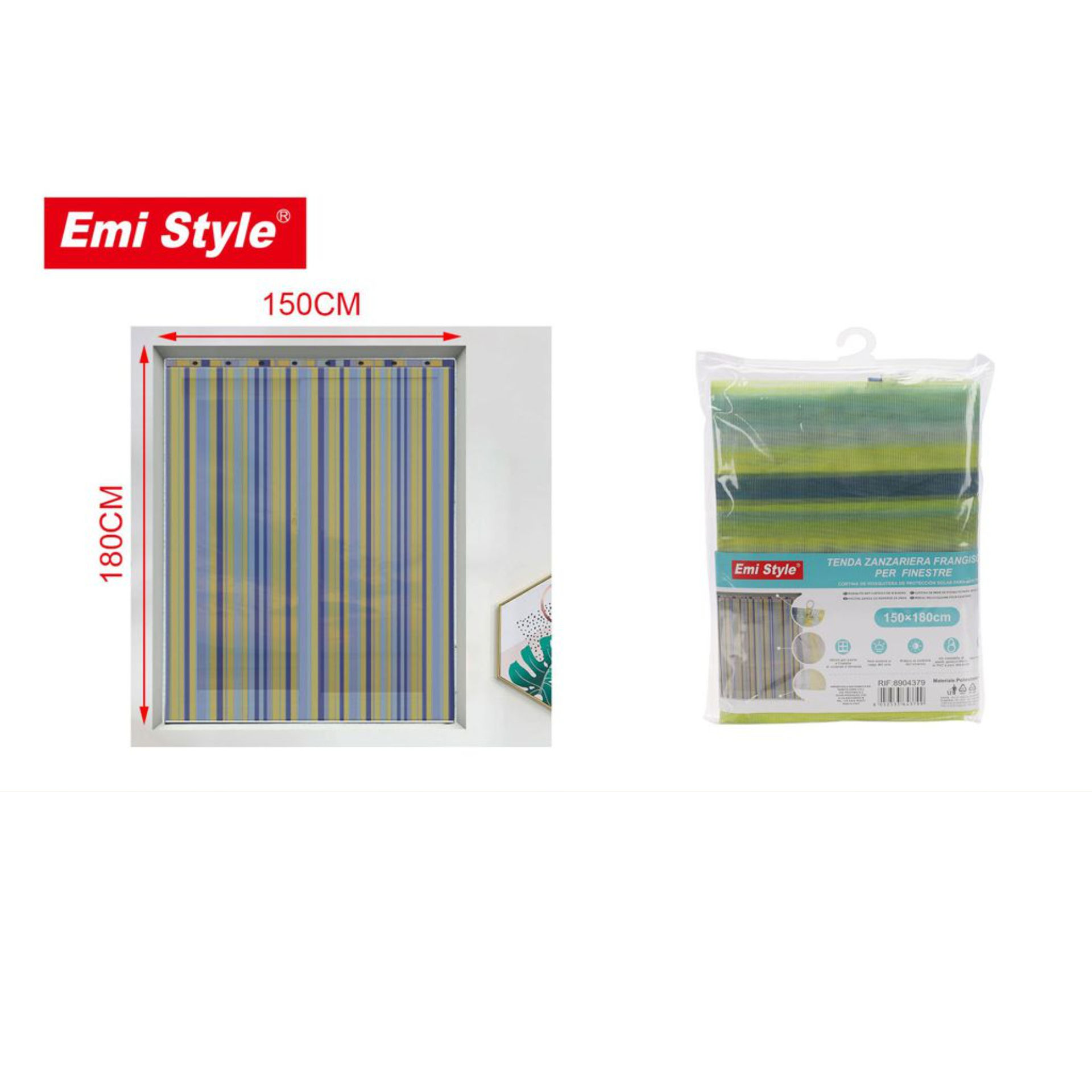 EMI TENDA ZANZARIERA FRANGISOLE PER FINESTRE 150*180cmEmi Style