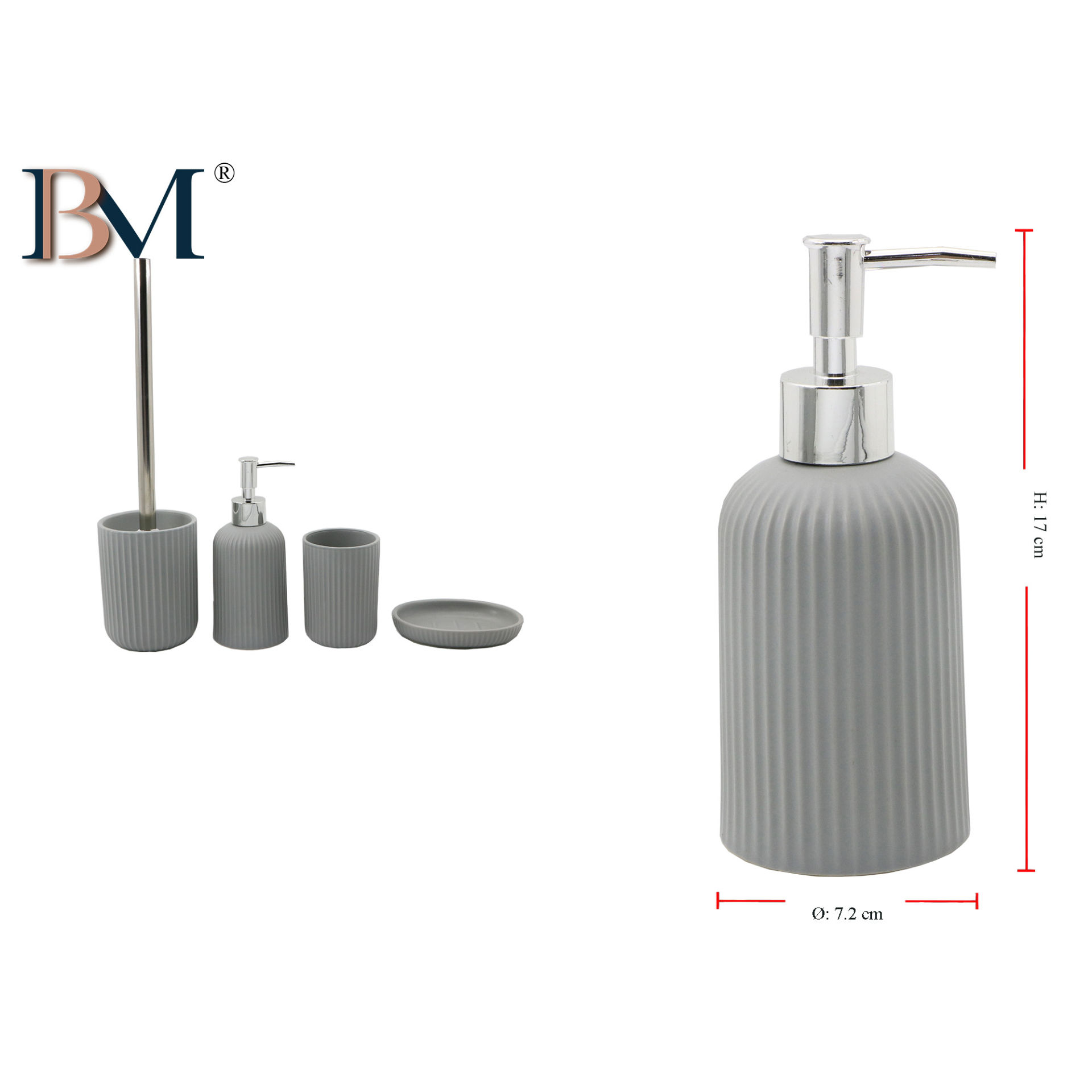 DISPENSATORE DI SAPONE  IN CERAMICA  MISURA: 7.2X1