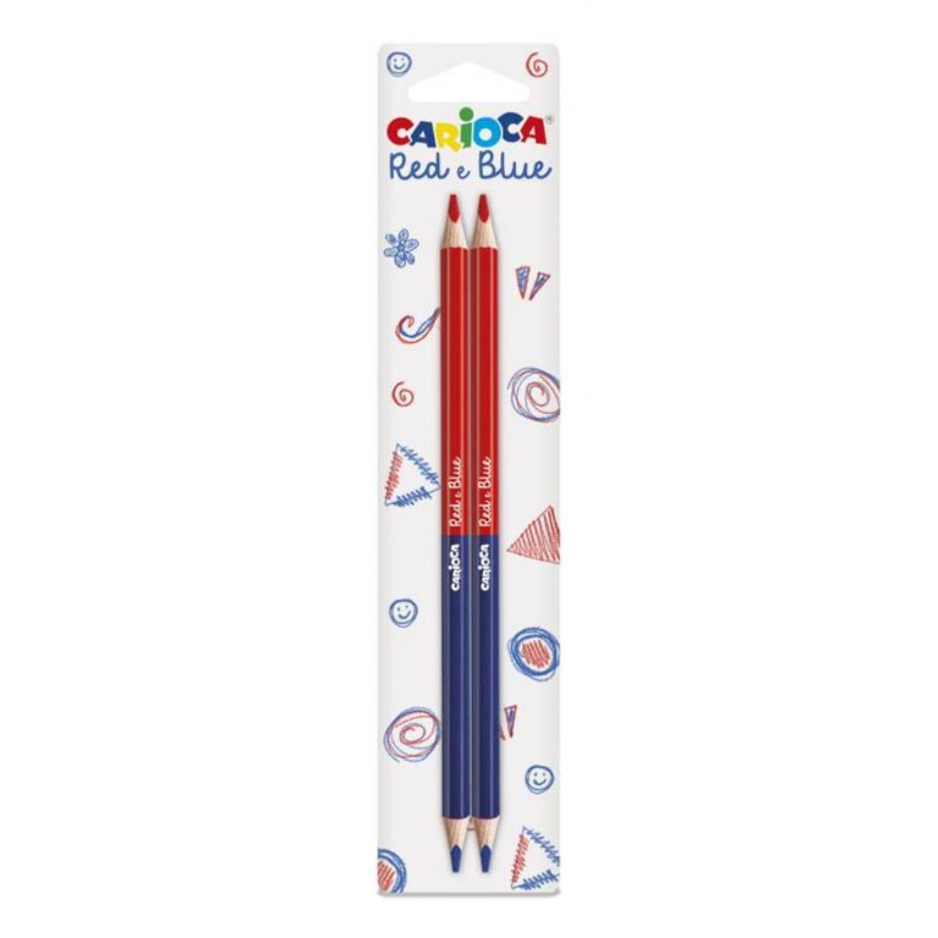 CARIOCA RED&BLUE PENCIL BLISTER 2PCSCarioca