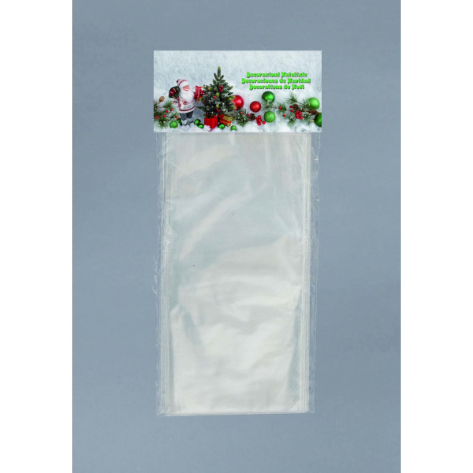 18 BUSTE TRASPARENTI PVC CM.12,5X26