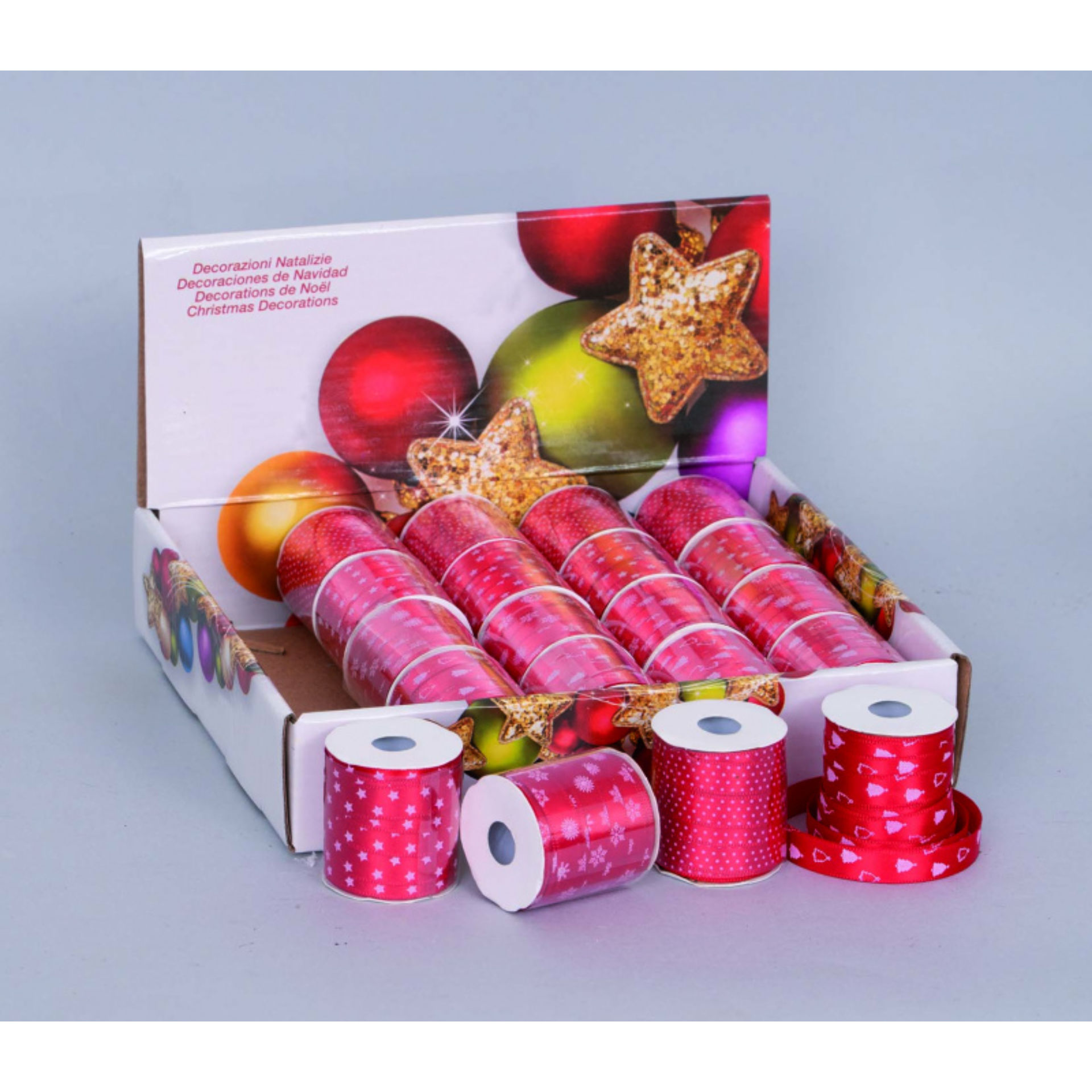 ROTOLO NASTRINO RASO MM.8XMT.3 ROSSO DEC.SOGGETTI