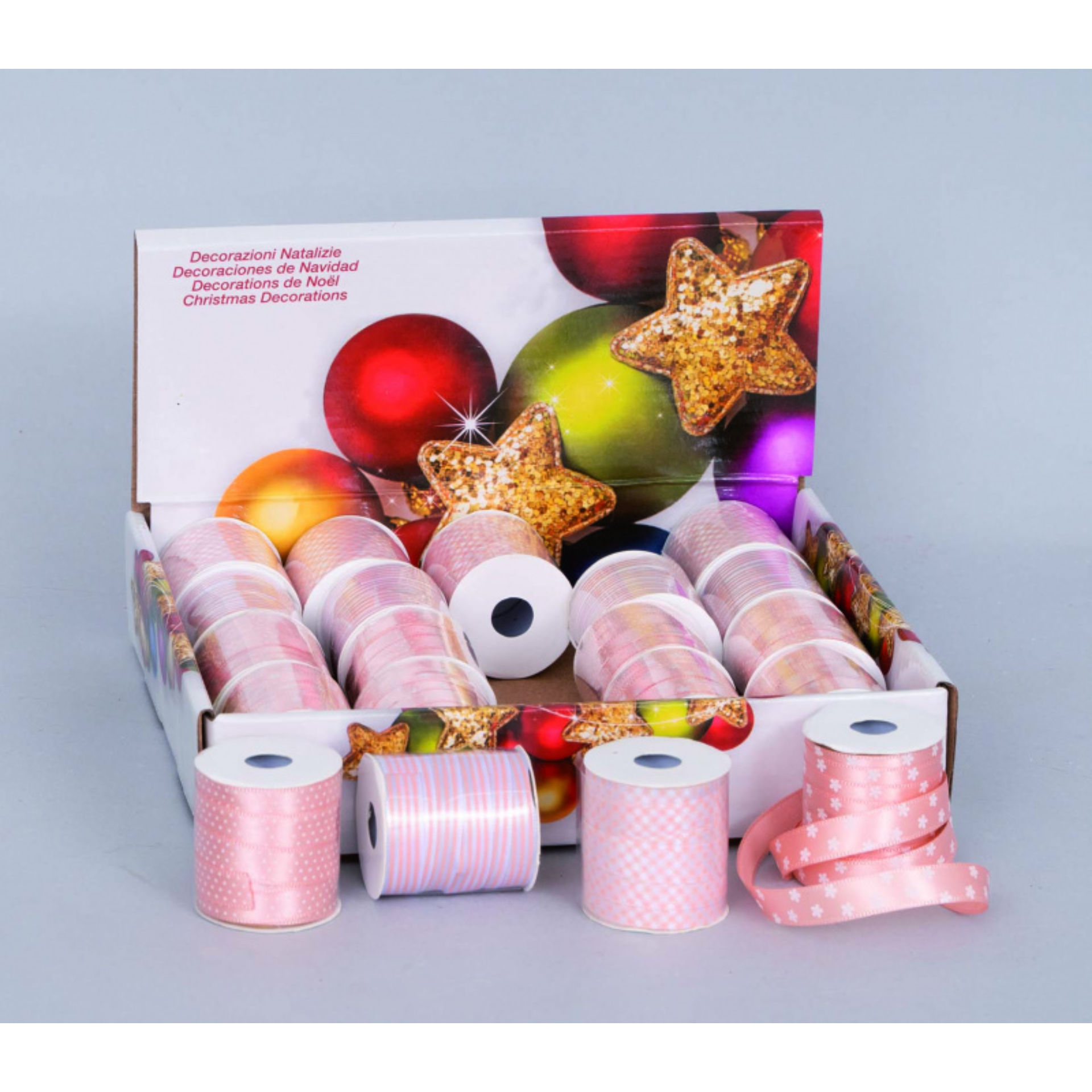 ROTOLO NASTRINO RASO MM.8XMT.3 ROSA DEC.SOGGETTI B