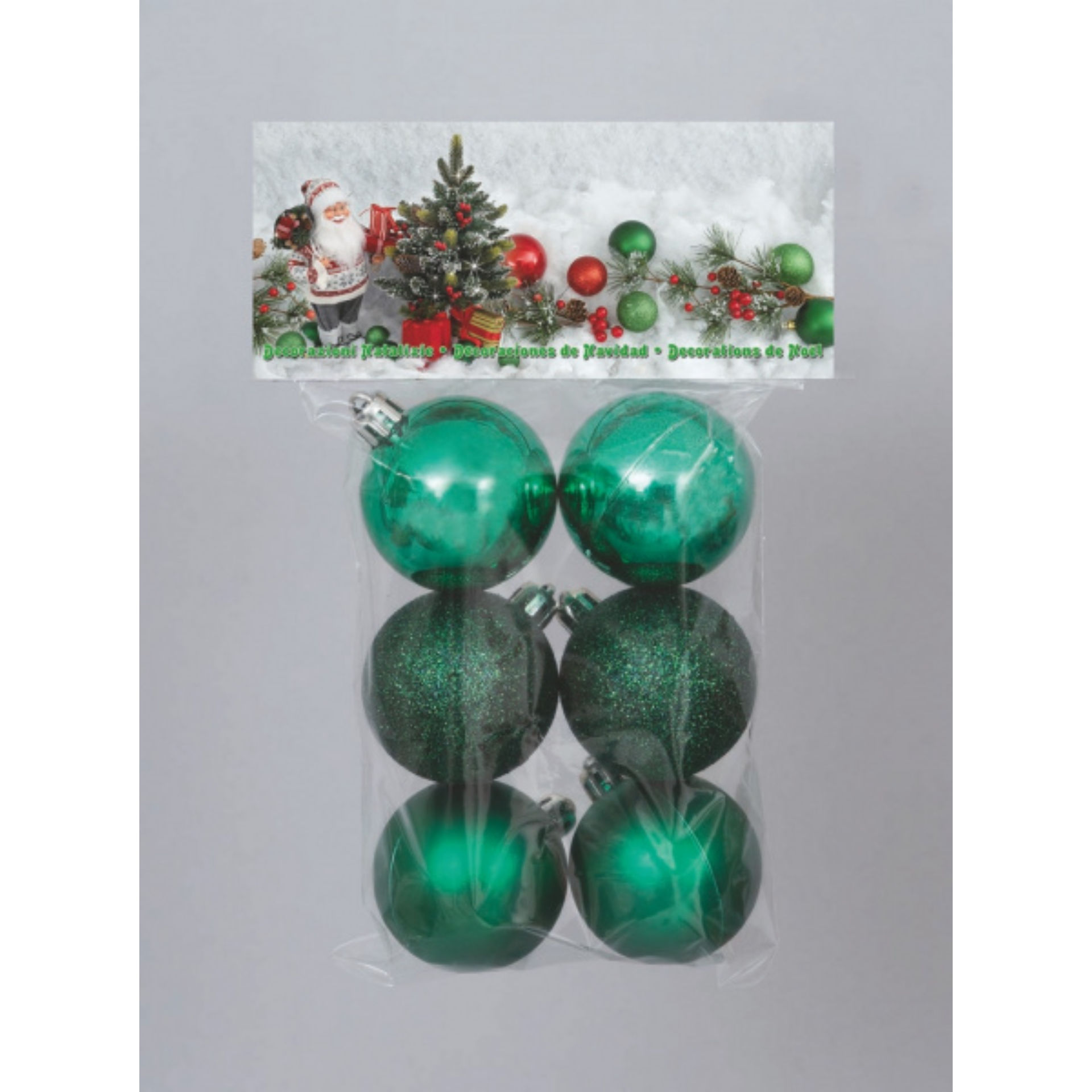 6 SF.MM.50 V.ALBERO MET/GLITTER/SATINATO IN BUSTA