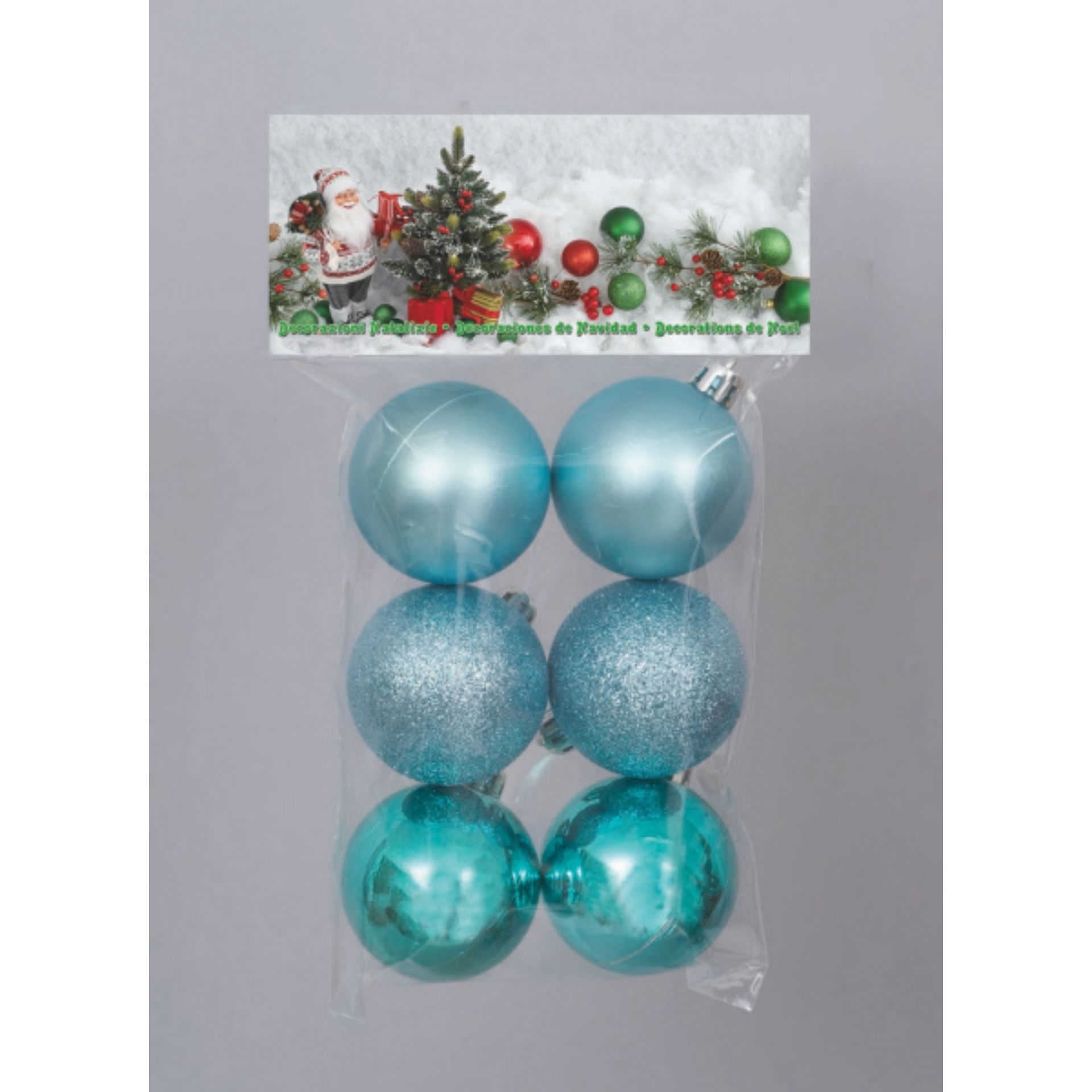 6 SF.MM.50 BLU TIFFANY MET/GLITTERATO/SATINATO IN