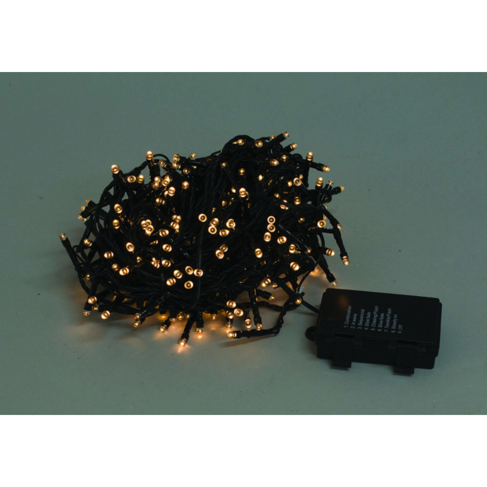 CATENA 180 LED A BATTERIA BIANCO CALDO MT.12.5+0.5