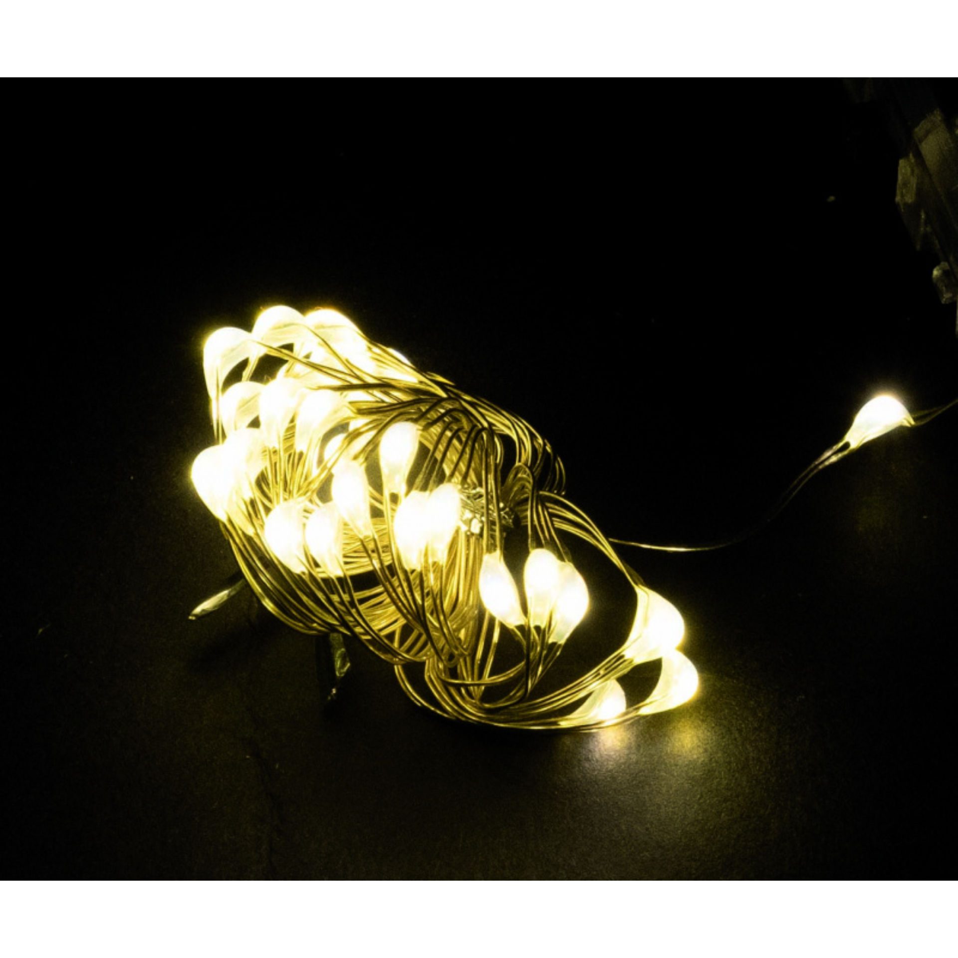 30 MICROLED BIANCO CALDO CM.150+30  BATTERIA X INT