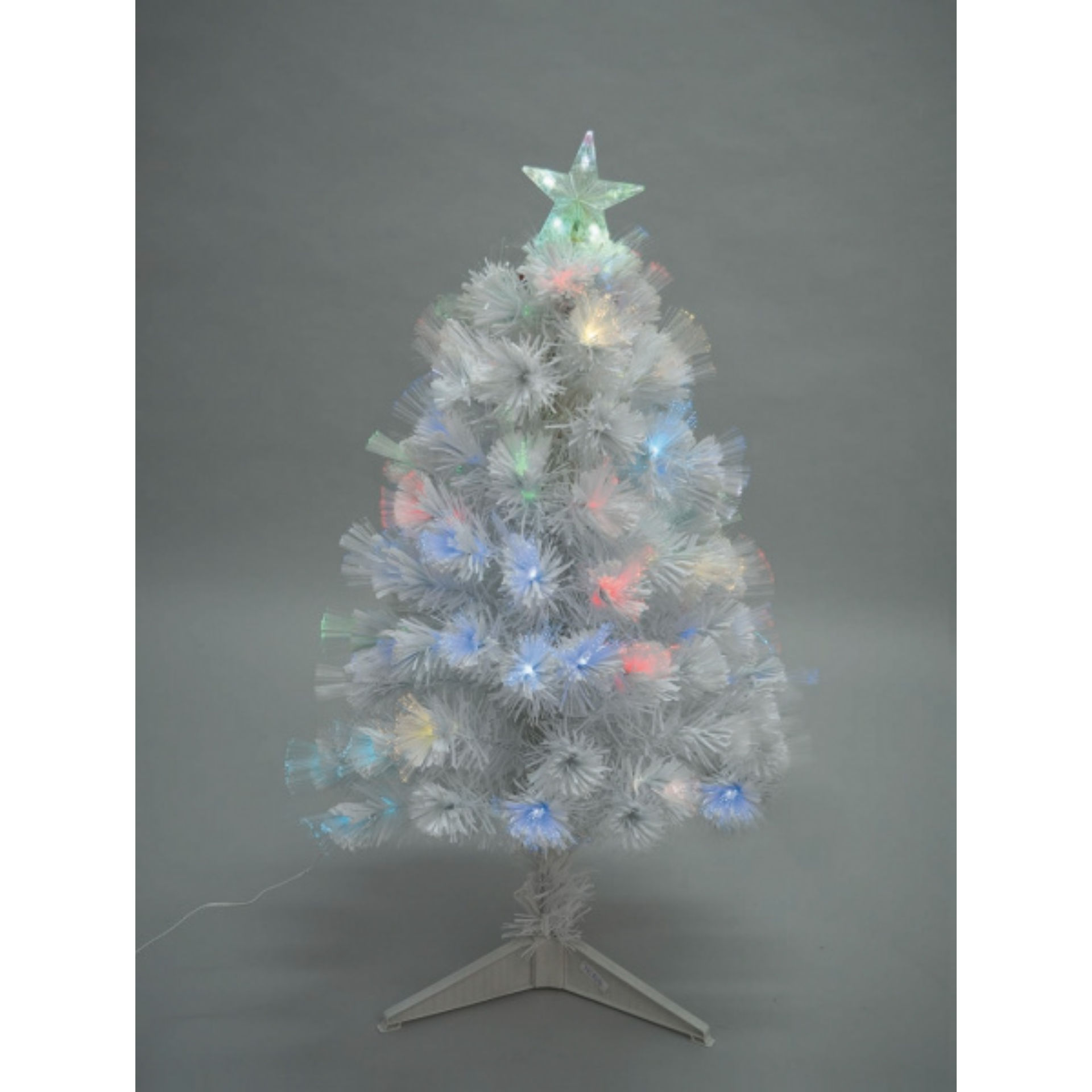 ALBERO FIBRE OTTICHE CM.90 PVC BIANCO MULTICOLOR E