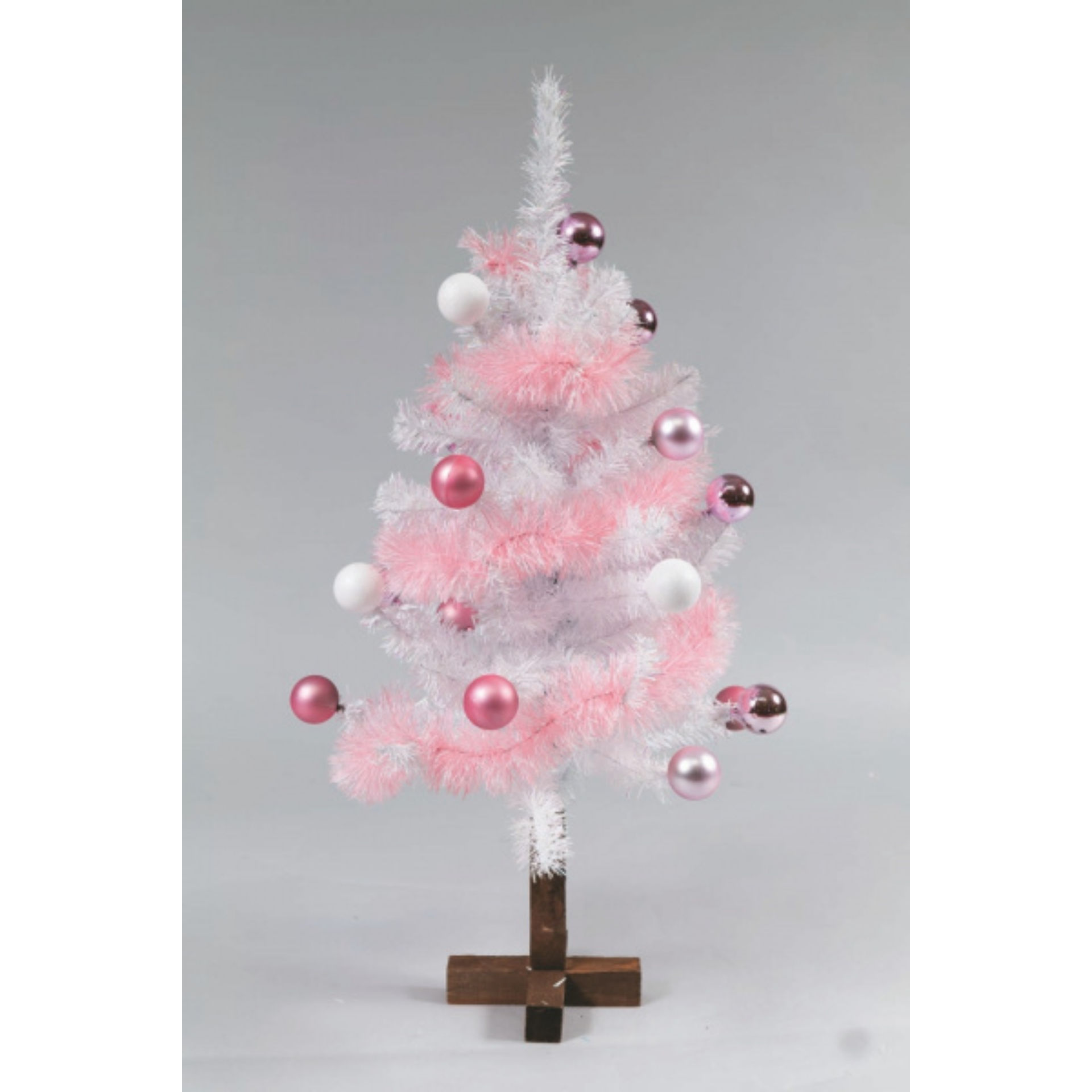 ALBERO PVC/FERRO CM.90 BIANCO IRIDE DEC.FILO/SFERE