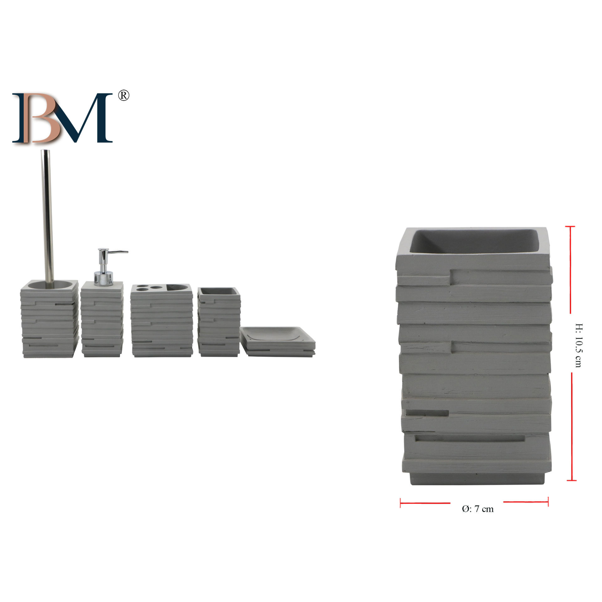 TAZZA IN RESINA  MISURA: 7.1X7X10.6 CMBM
