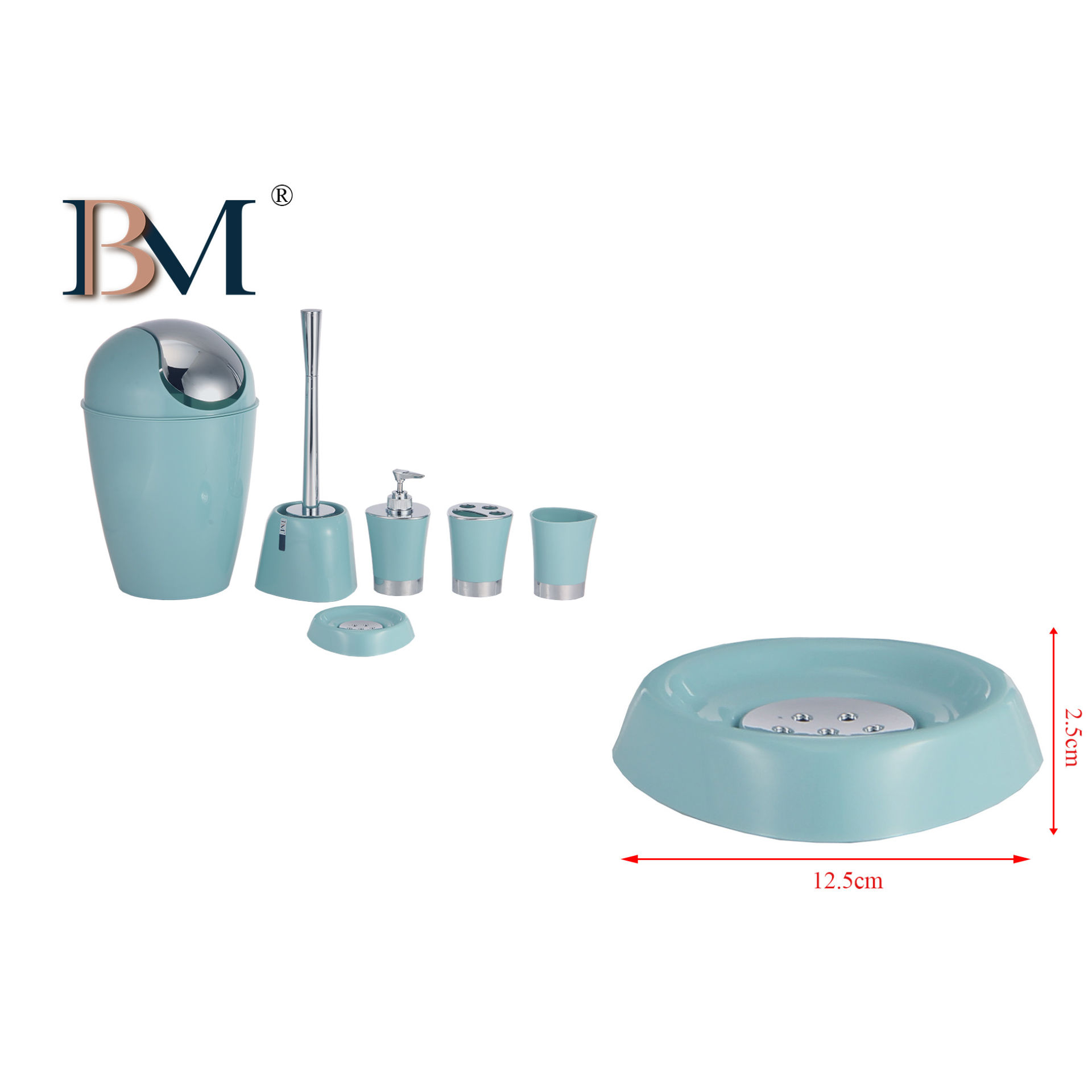 PORTASAPONE IN PLASTICA 12.5X12.5X2.5CMBM
