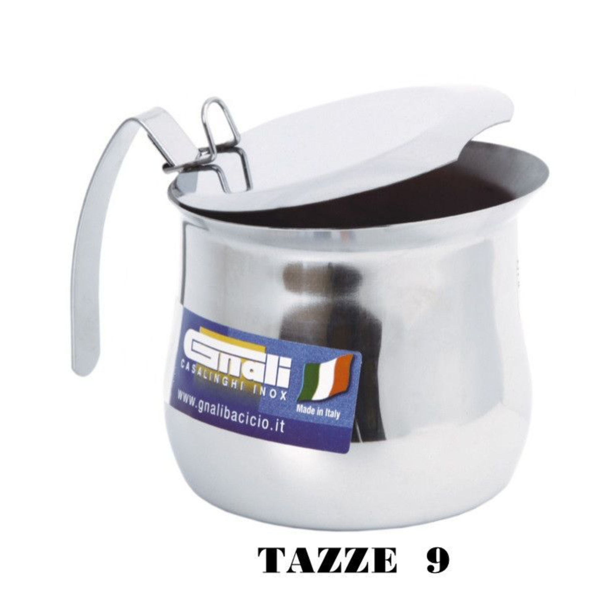 BRICCO BOMBATO C/COPERCHIOTZ.9 INOX 18/10Gnali