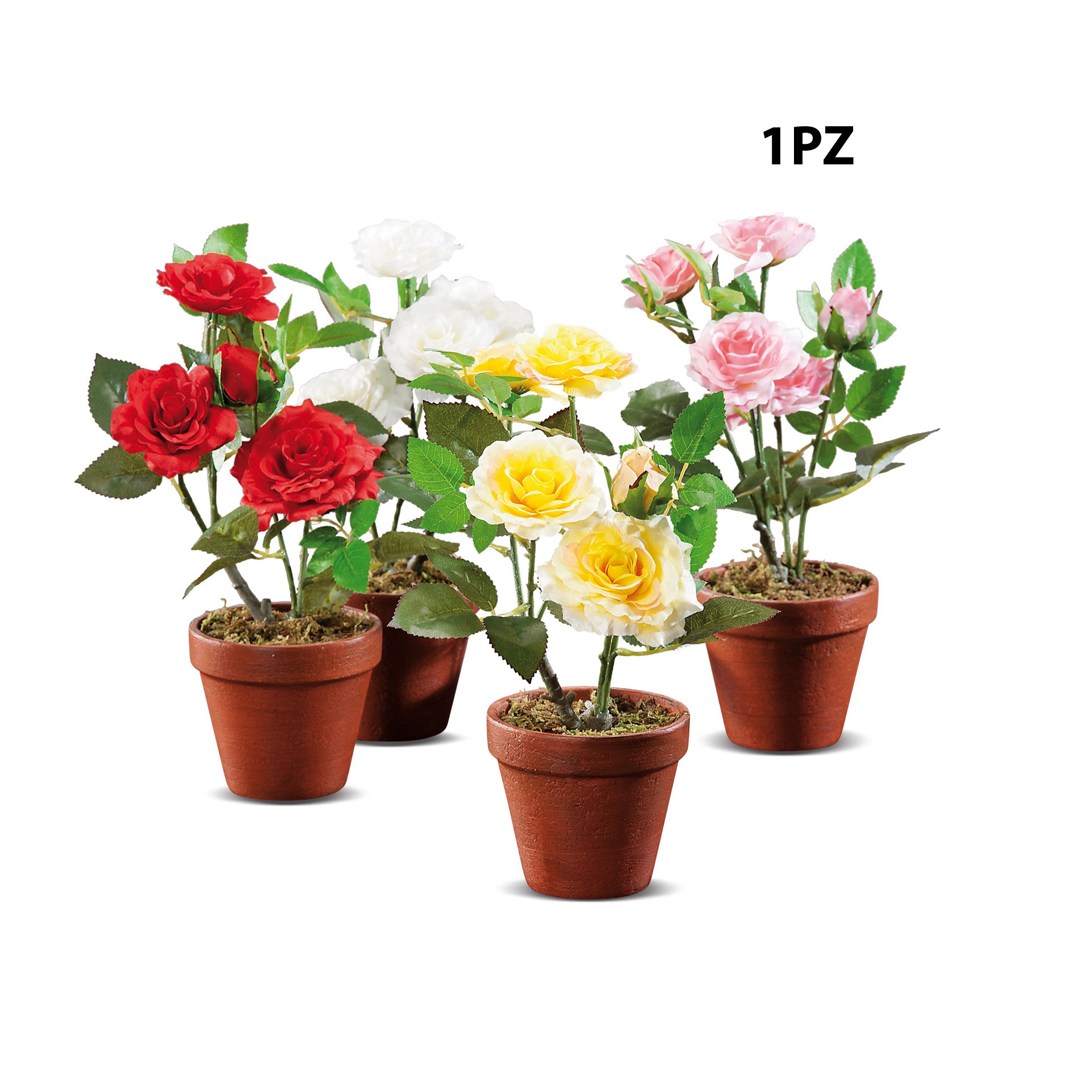 VASO ROSE ASS4COL D10,5XH29