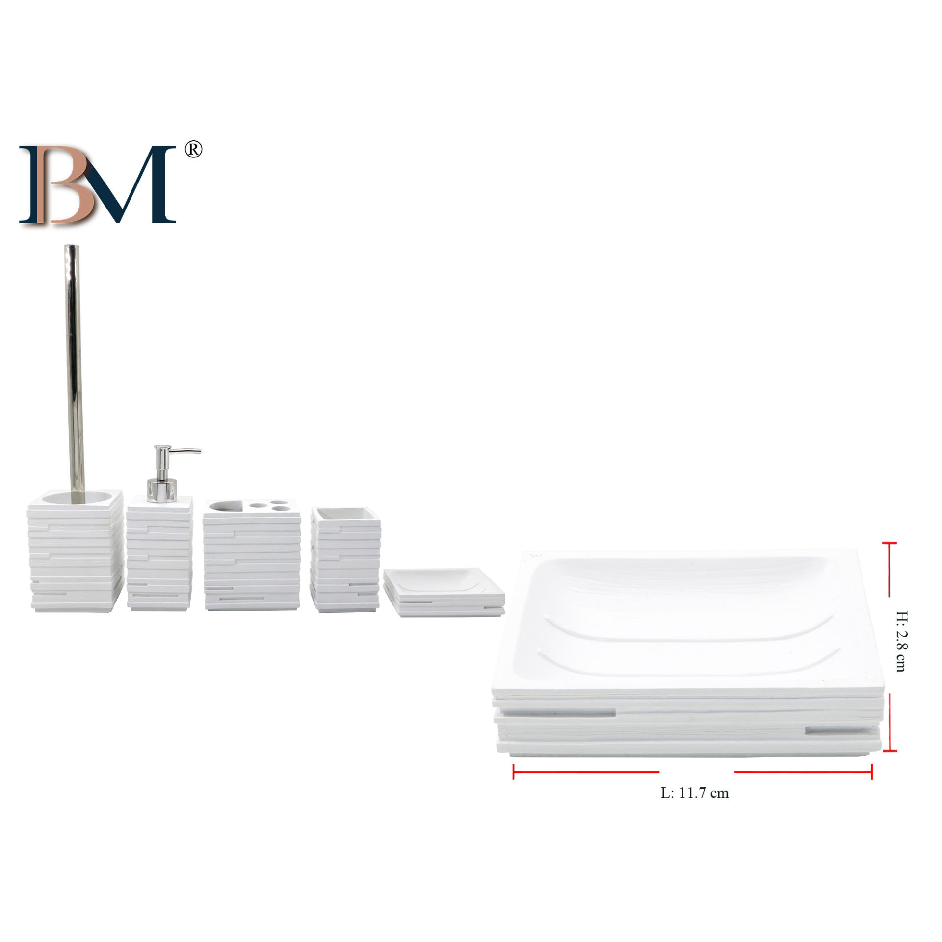 PORTASAPONE IN RESINA  MISURA: 11.7X8.7X2.8 CMBM