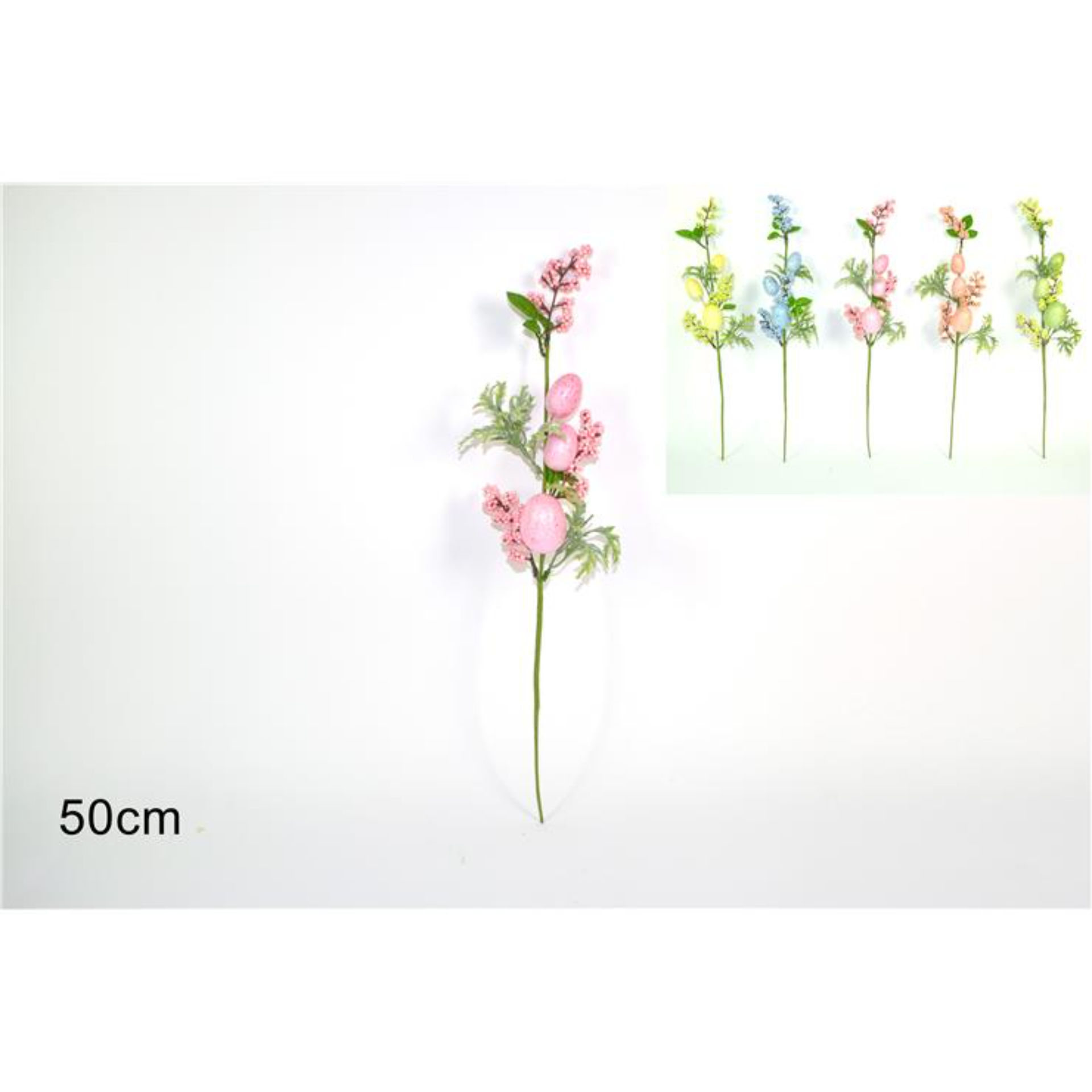 SPILLONE 3 UOVA C/FOGLIE E BACCHE 5COL. H182320BM