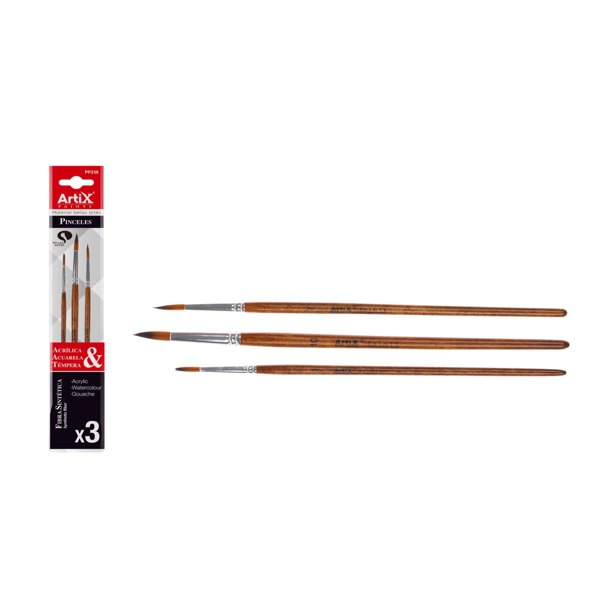 PENELLI ROTONDI PROFESSIONALE 3PEZZI ARTIXMp