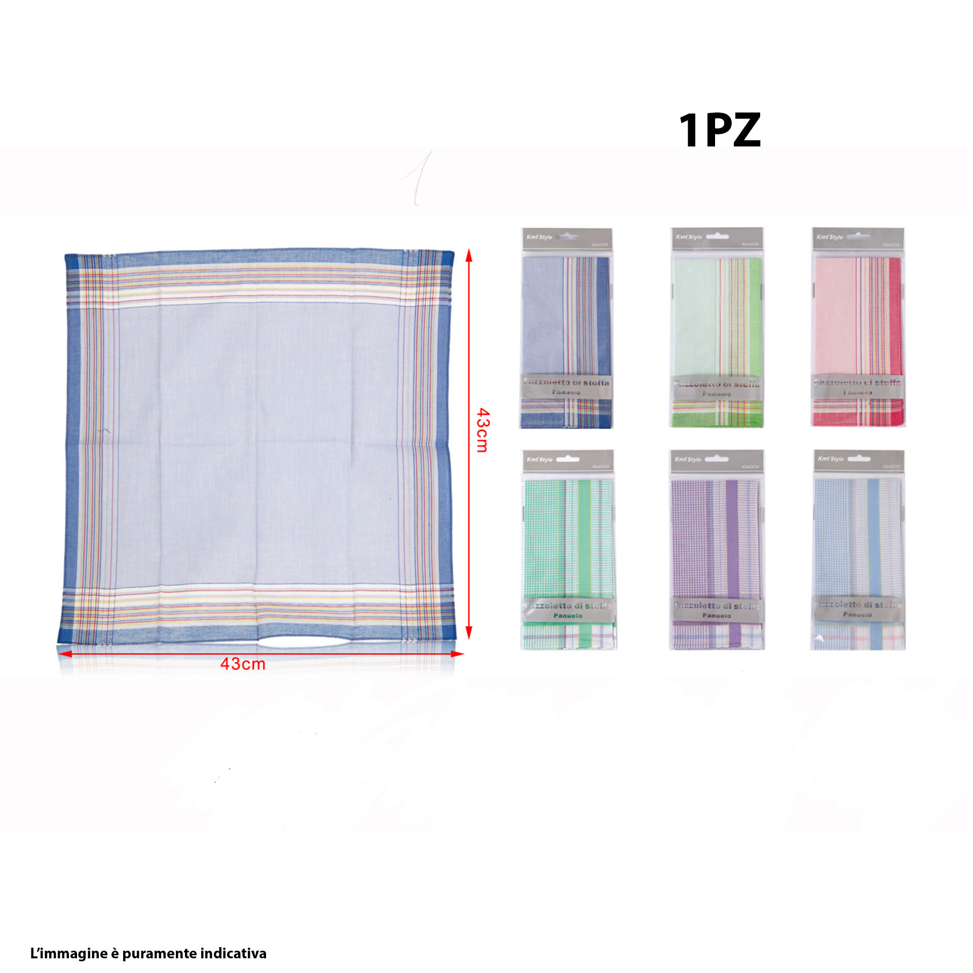 FAZZOLETTO DI STOFFA 43*43CMEmi Style