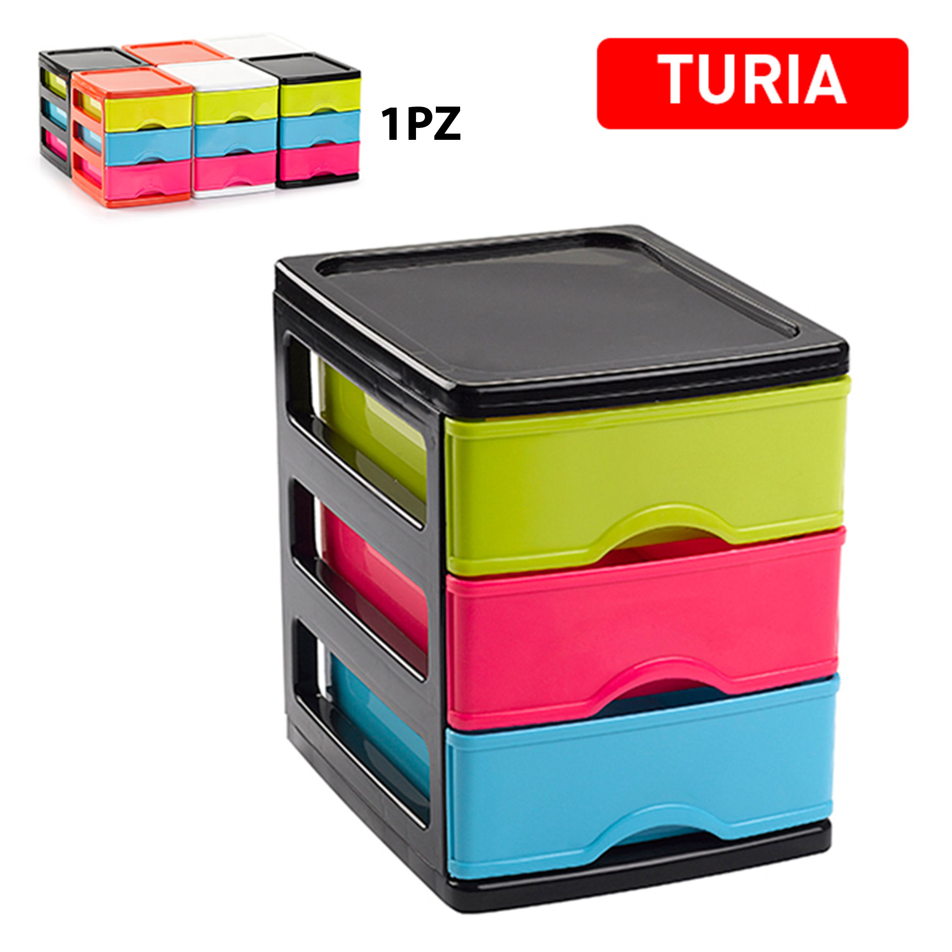 CASSETTIERA 3 CASSETTI TURIA SURTIDO NBMPlastic Forte