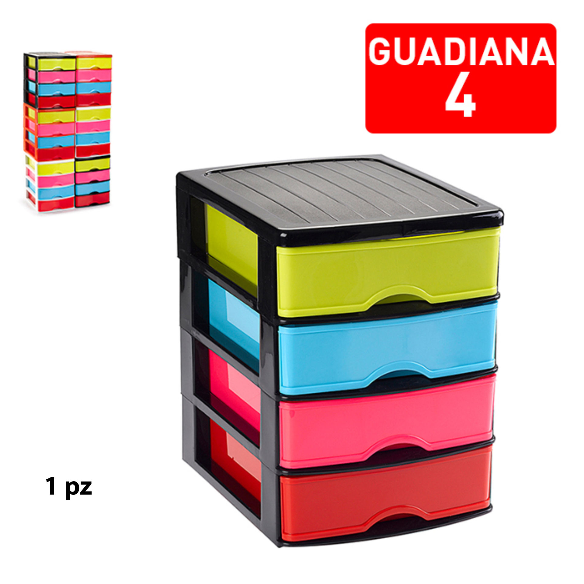 CASSETTIERA 4 CASSETTI GUADIANA SURTIDO NBMPlastic Forte
