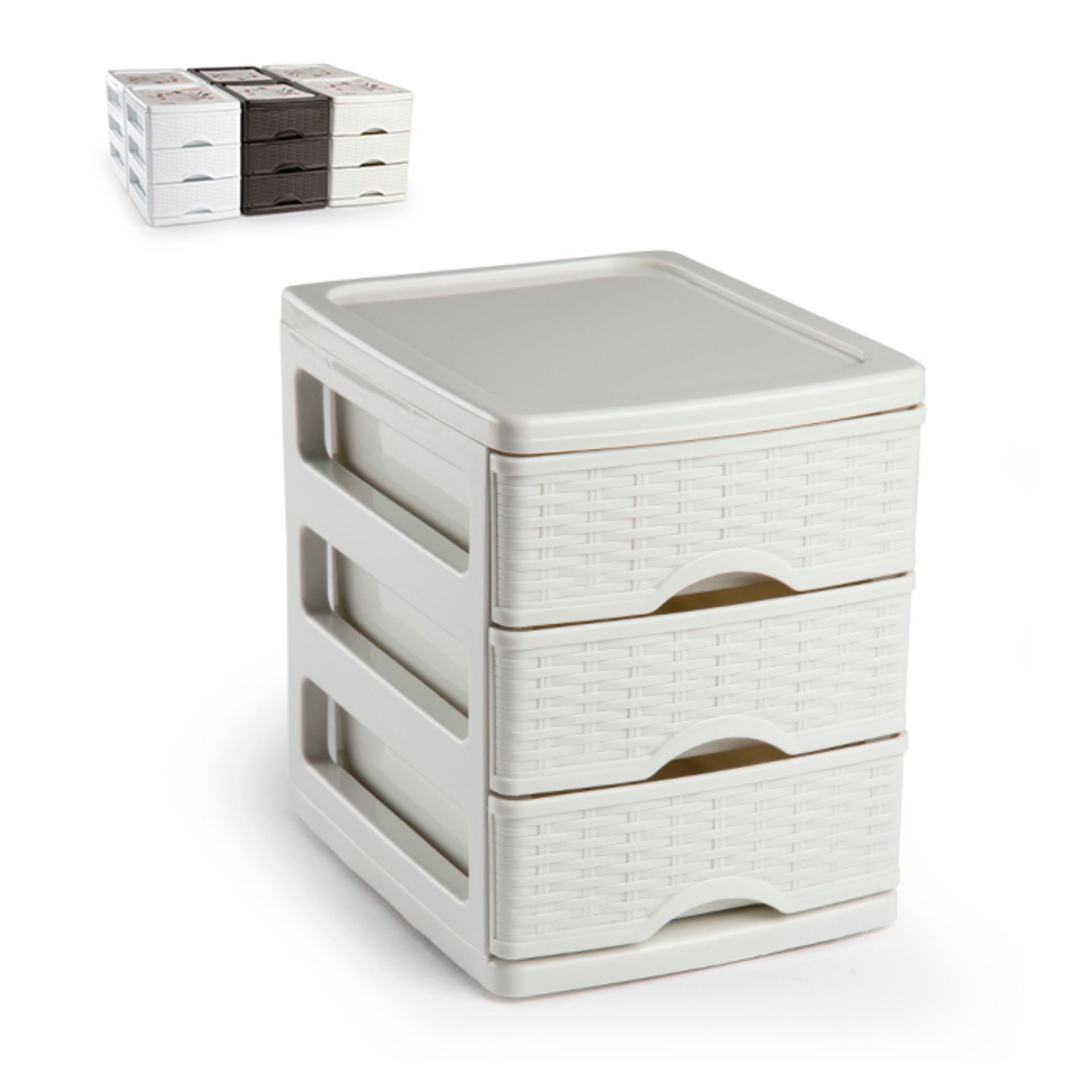 CASSETTIERA TURIA VIMINE 3 CASSETTIPlastic Forte