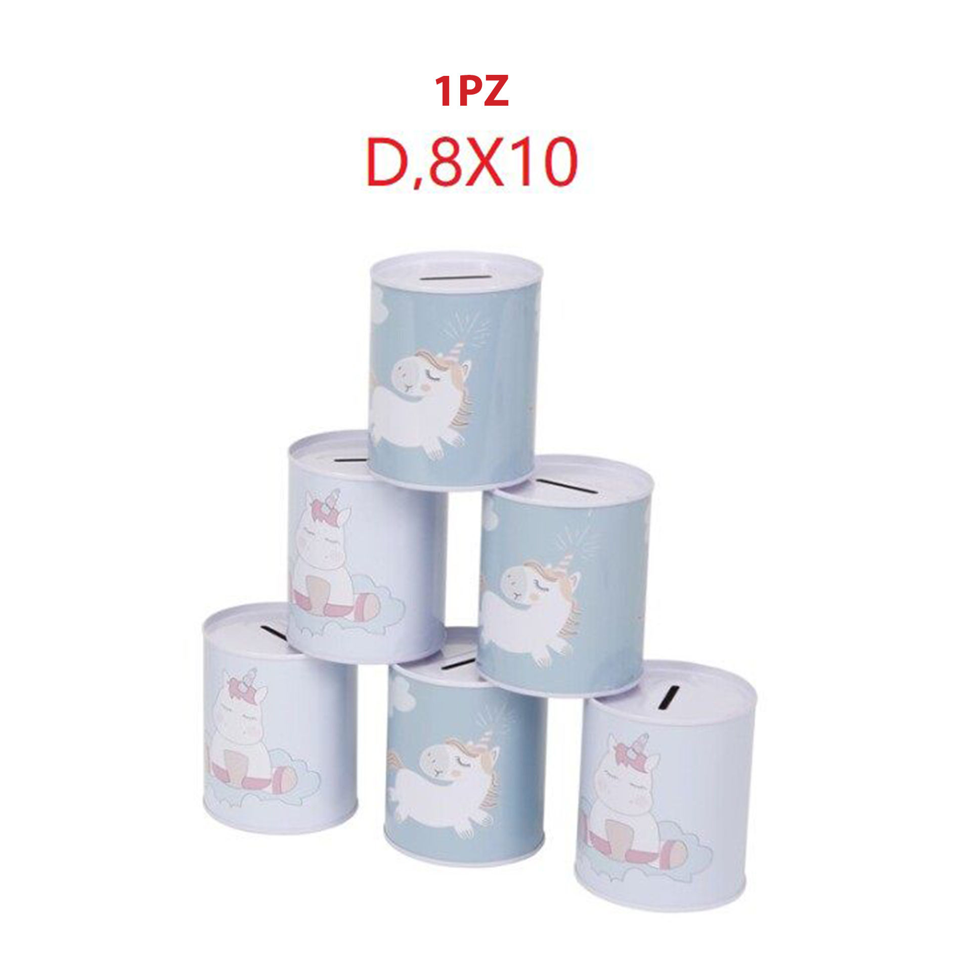 SALVADANAIO DI METALLO UNICORNOParty Go