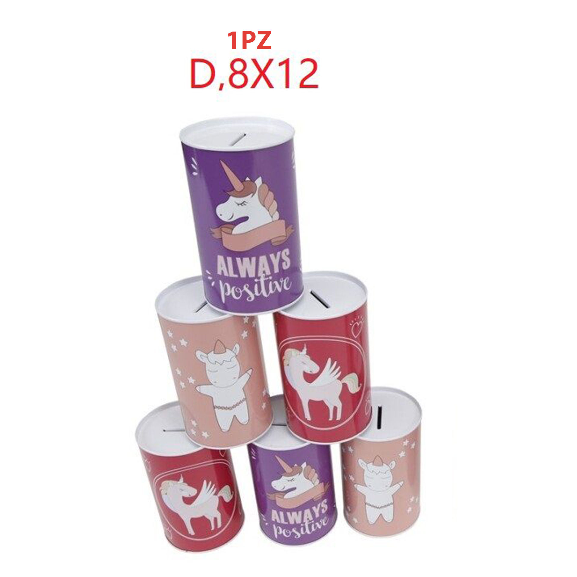 SALVADANAIO DI METALLO UNICORNOParty Go