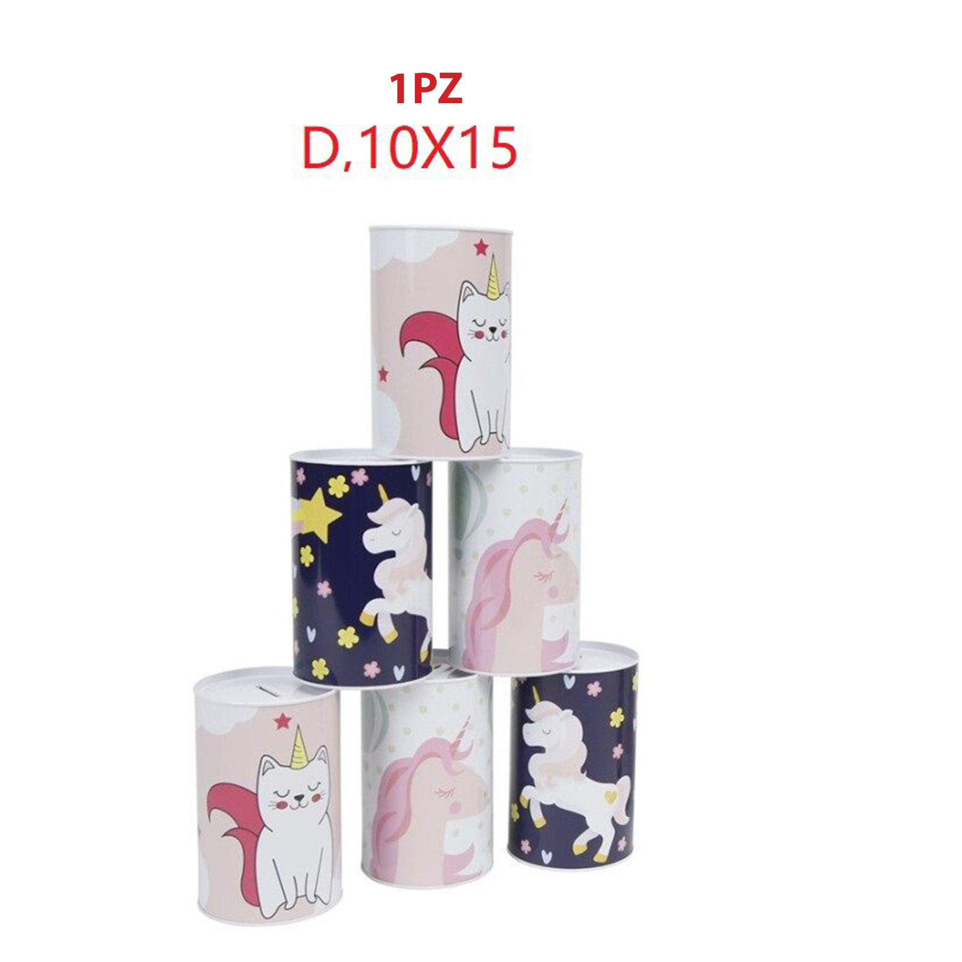 SALVADANAIO DI METALLO UNICORNOParty Go