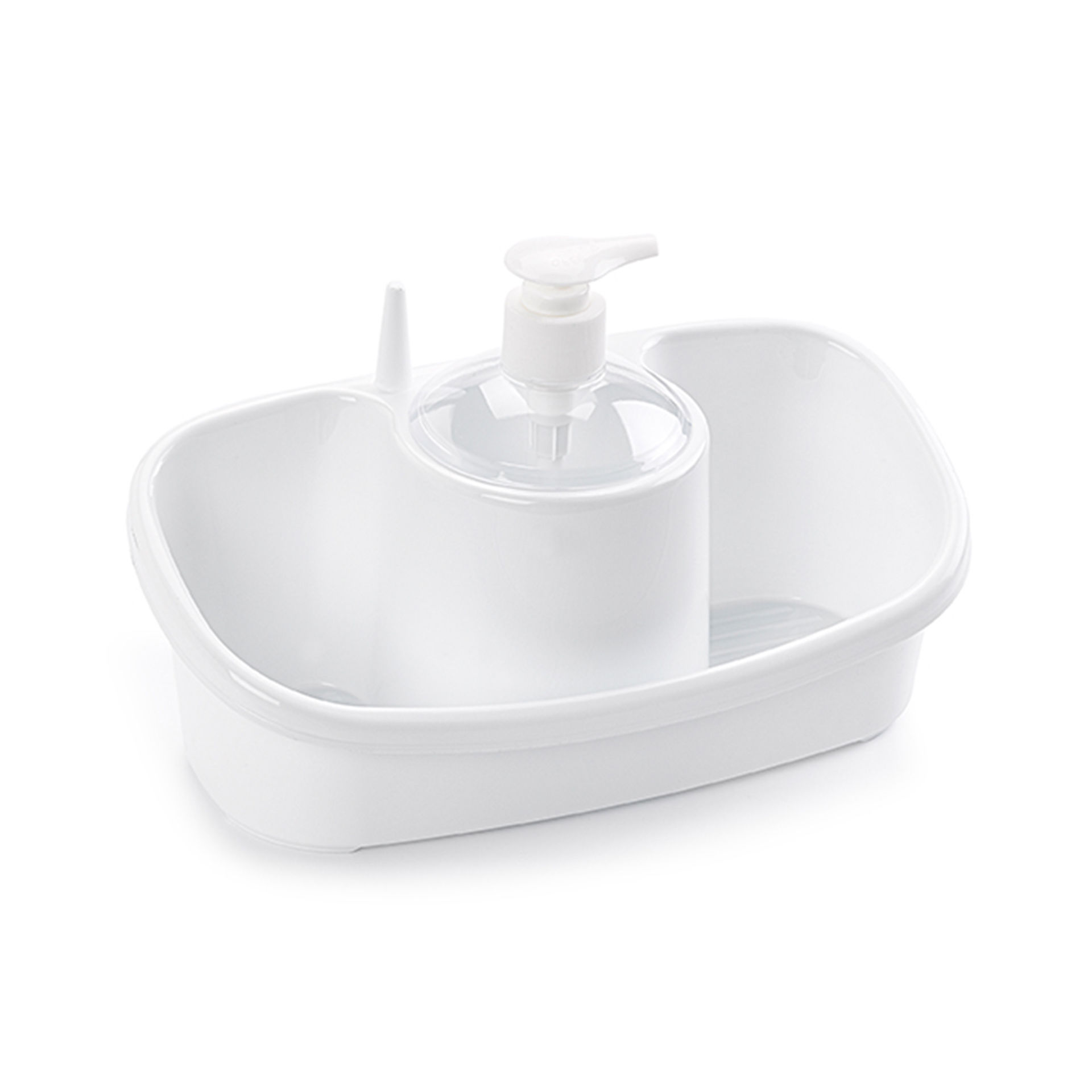 PORTASPUGNA DISPENSER DI SAPONE BIANCOAbm