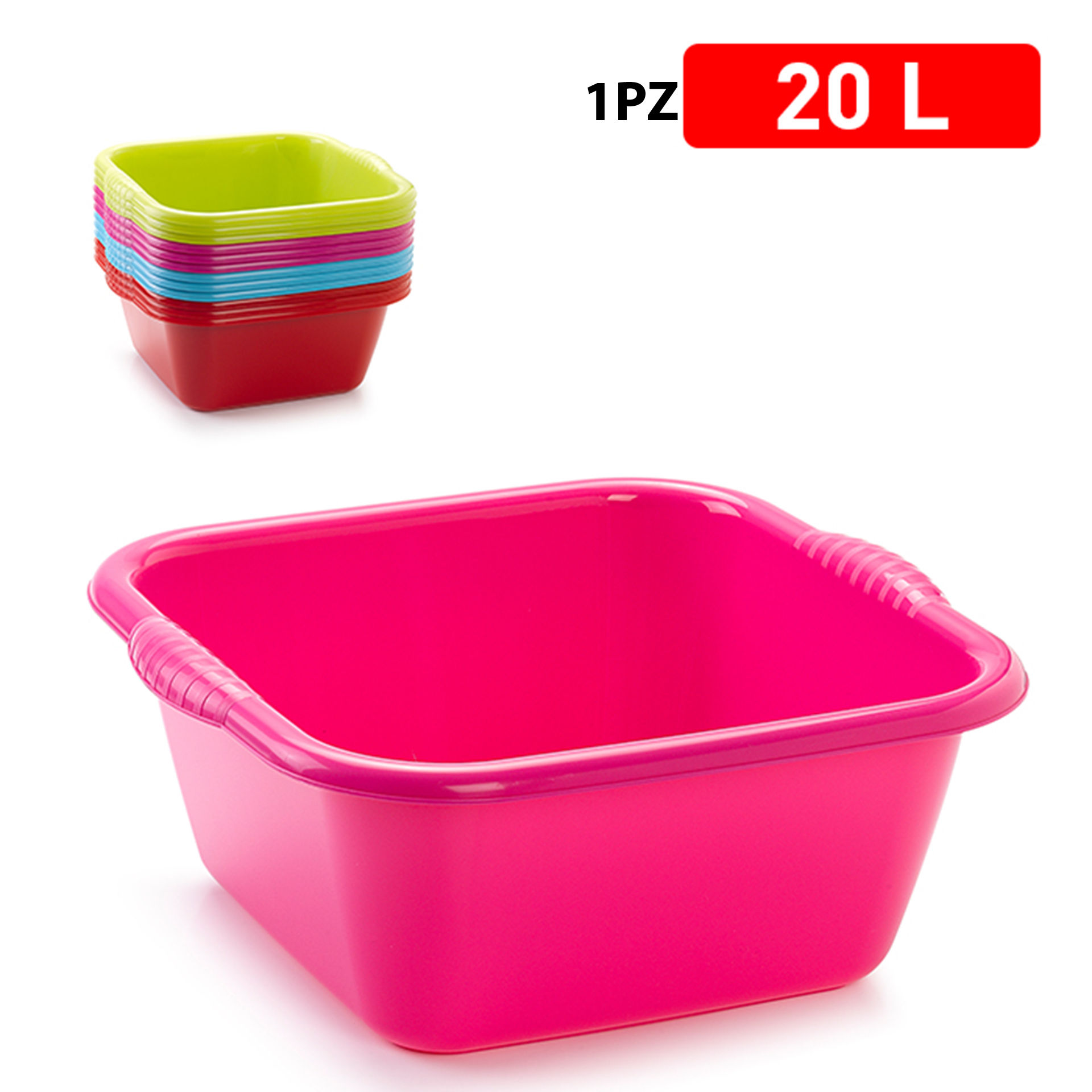 BACINELLA QUADRATA 20 LPlastic Forte