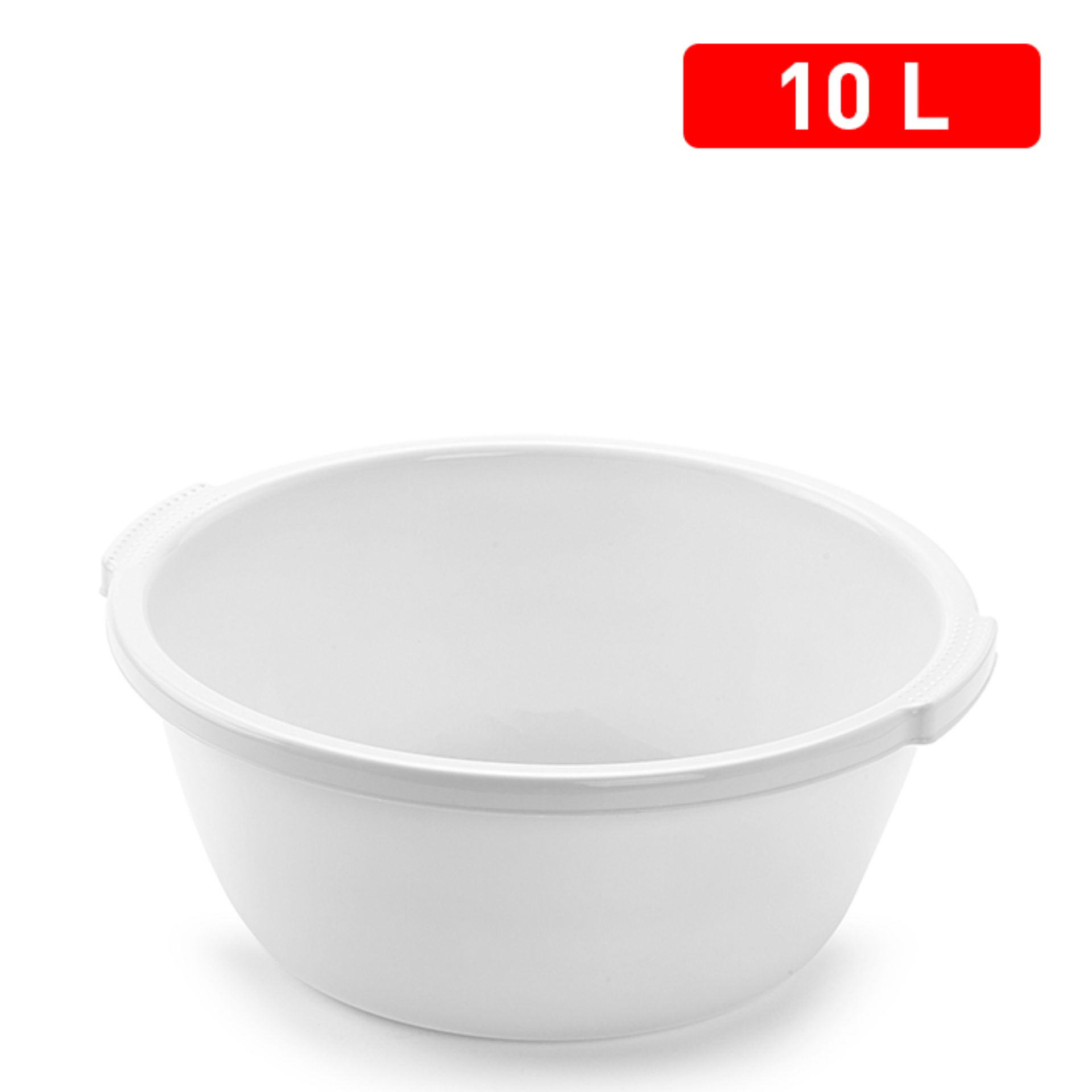 BACINELLA TONDA 10 L BIANCOPlastic Forte