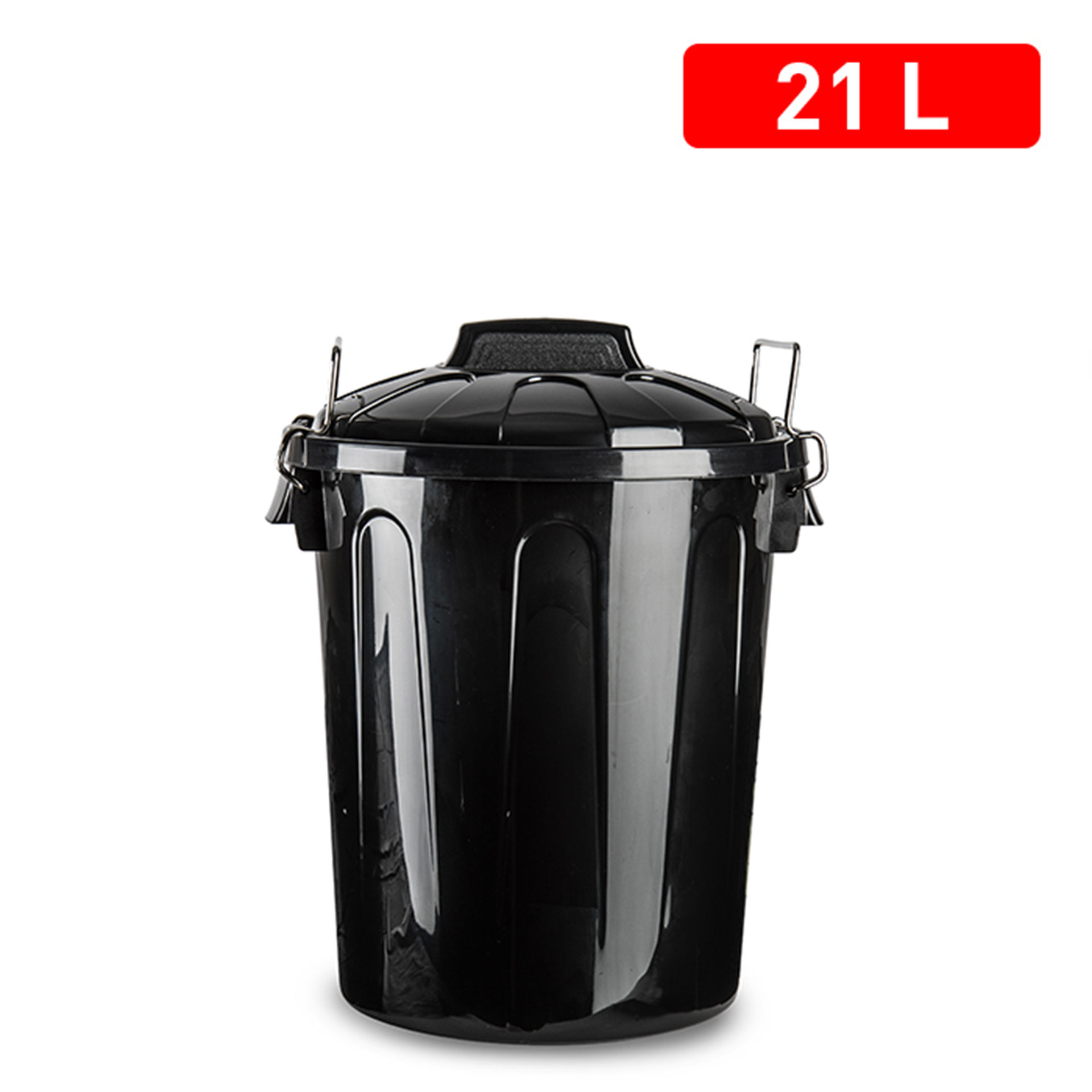 BIDONE 21 L NEROPlastic Forte