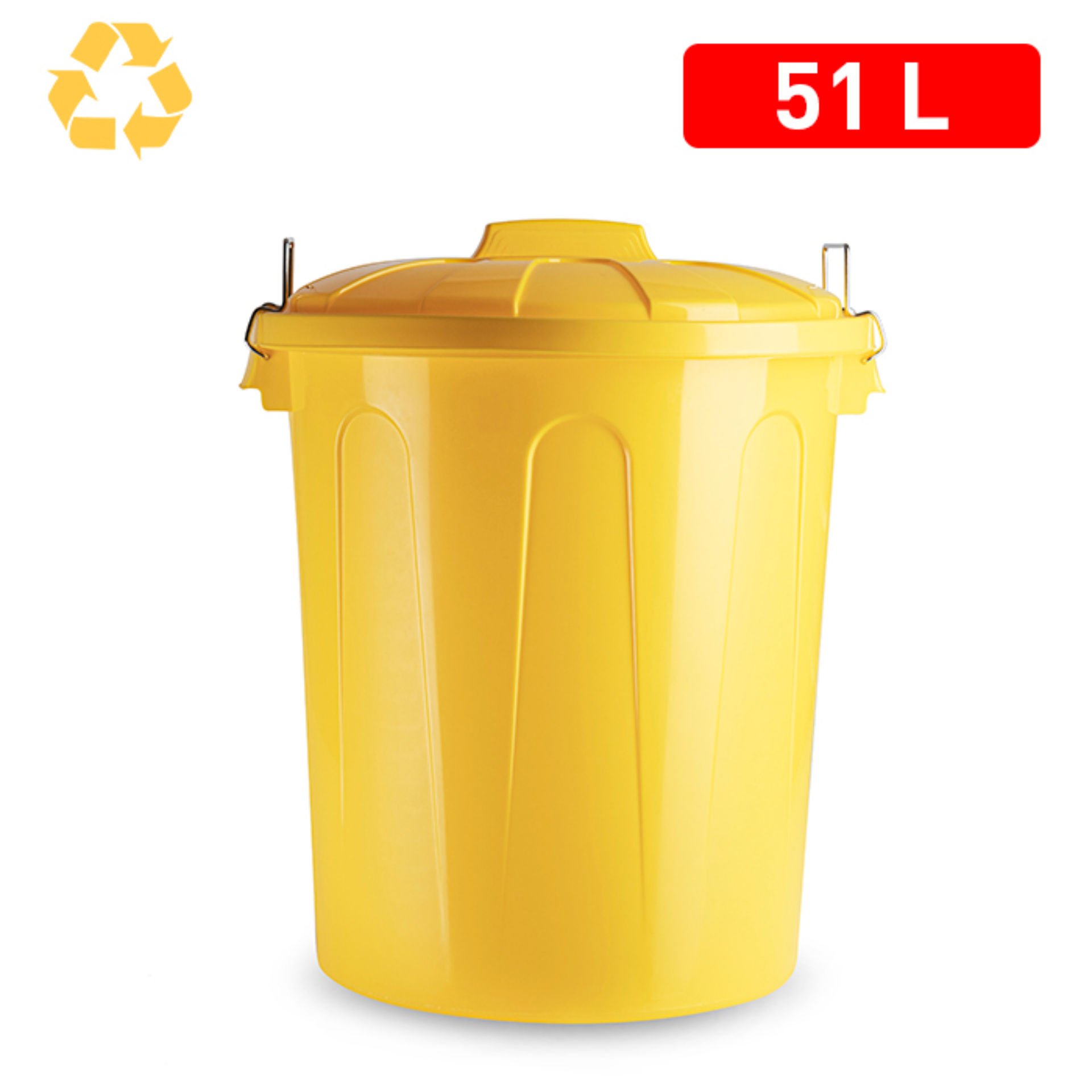 BIDONE 51 L AMARILLO PARCHIS F17Plastic Forte