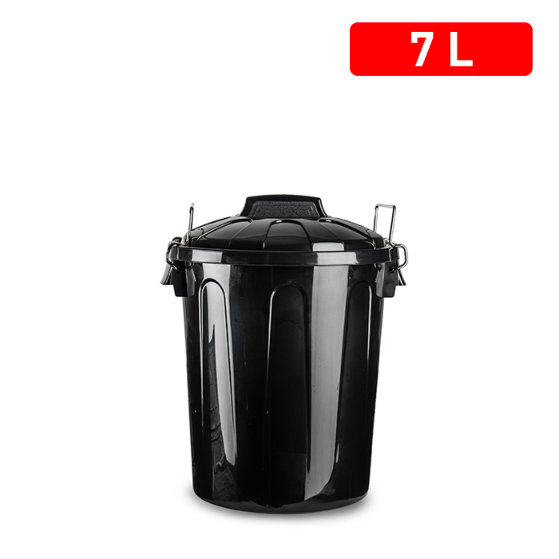 BIDONE 7 L NEROPlastic Forte