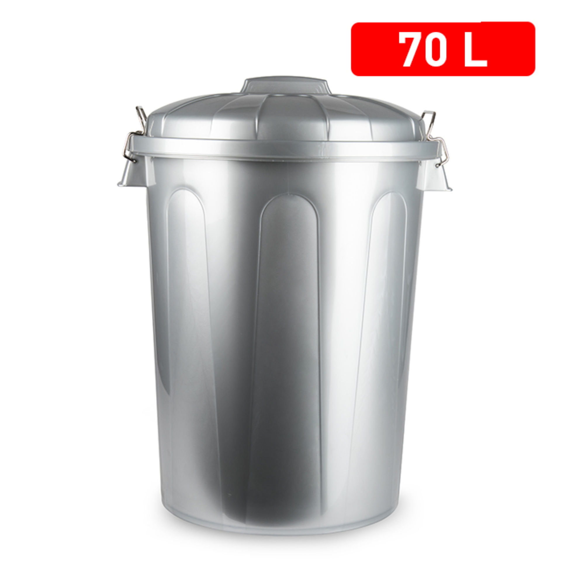 BIDONE 70 L ARGENTOPlastic Forte