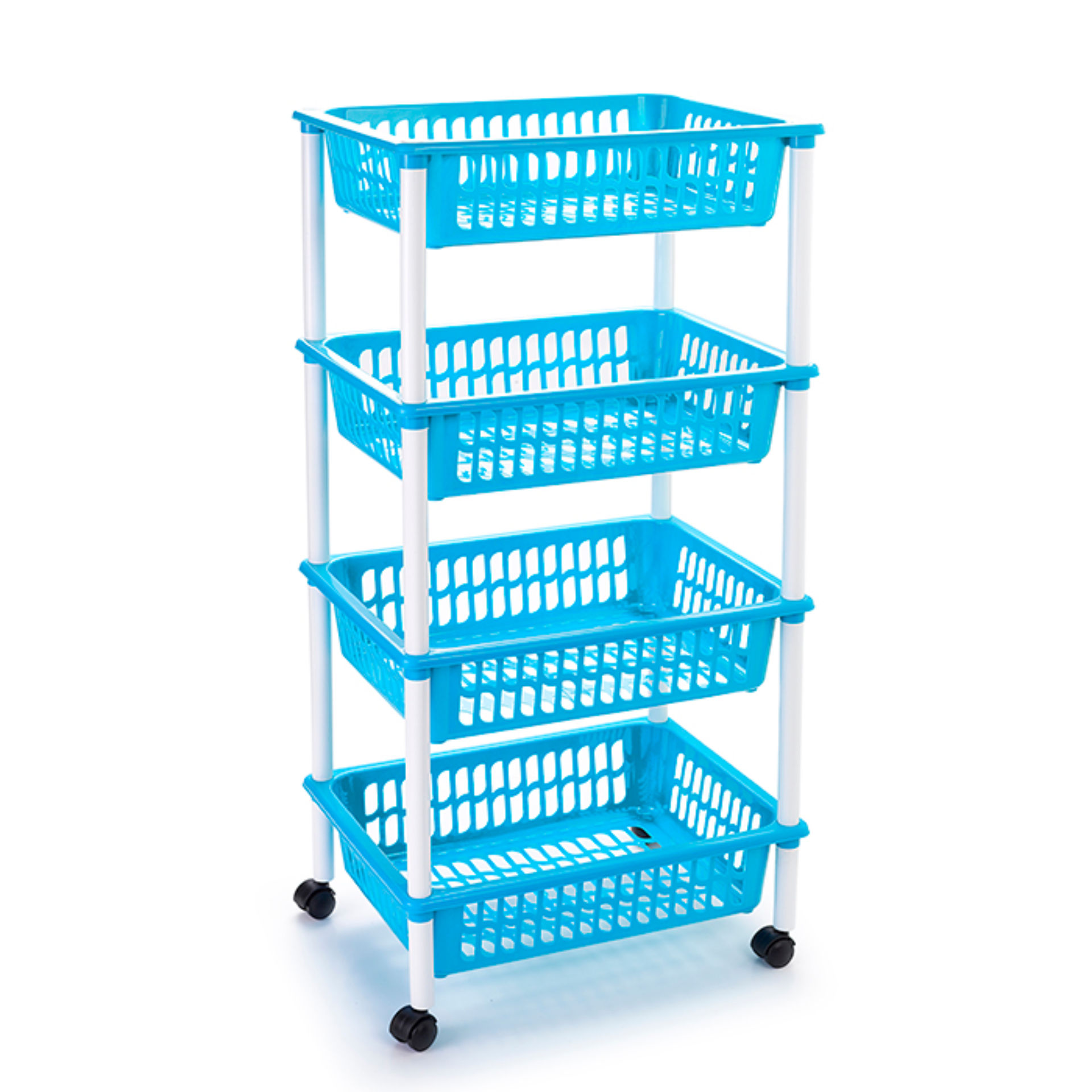 CARRELLO A 4 PIANI BLU CHIAROPlastic Forte