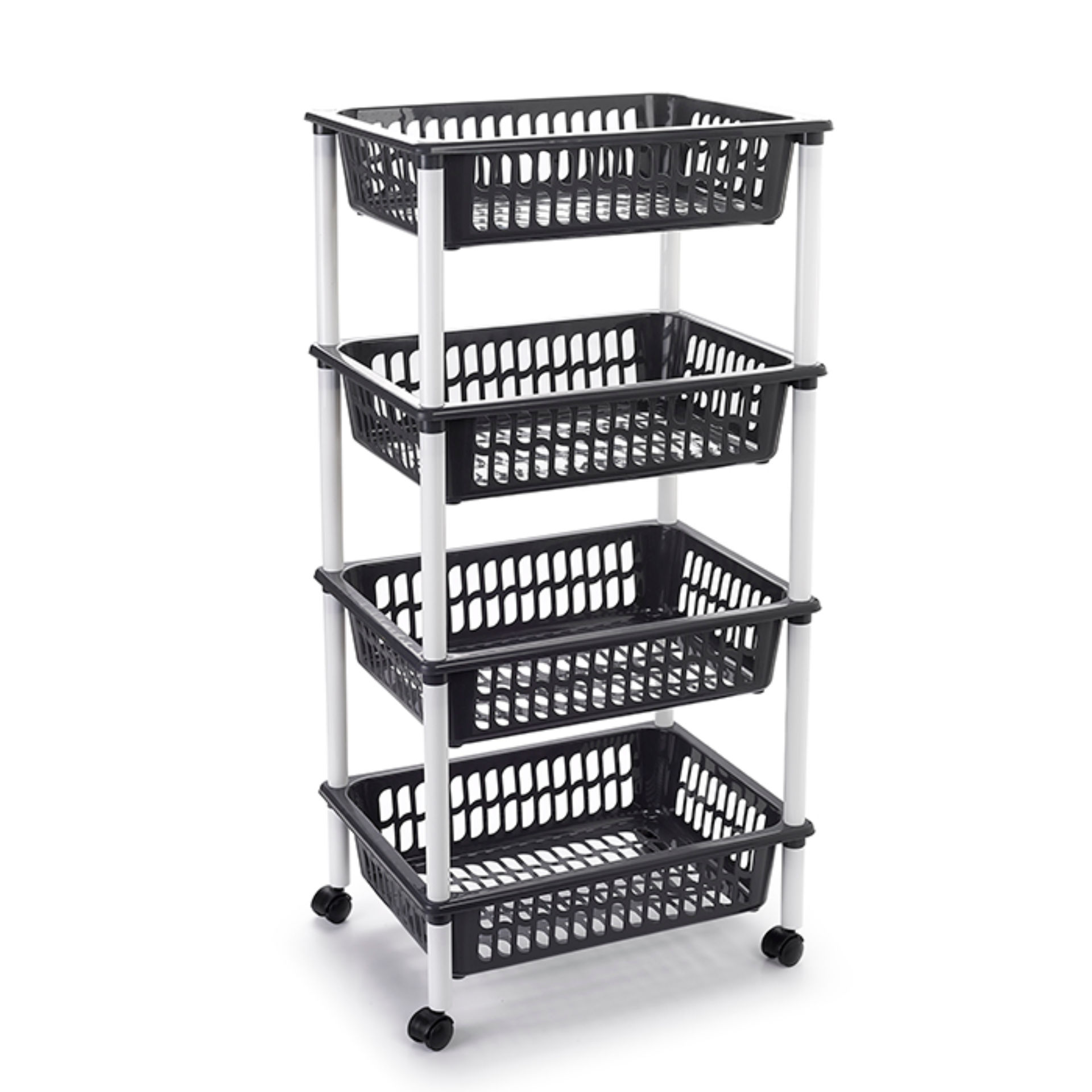 CARRELLO A 4 PIANI GRIGIO SCUROPlastic Forte