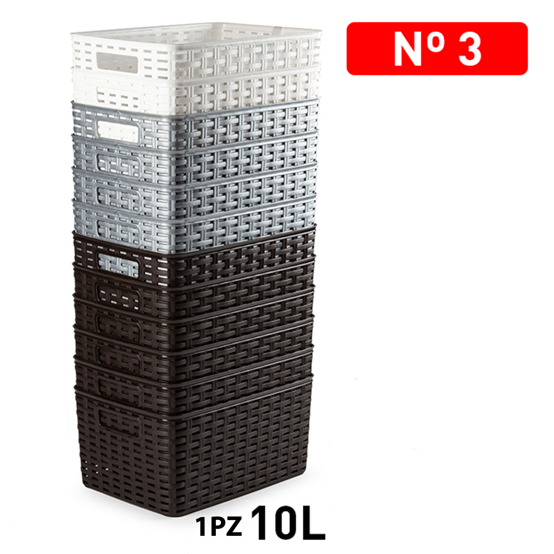 CESTA RATTAN 10L 33 X 22 CMPlastic Forte