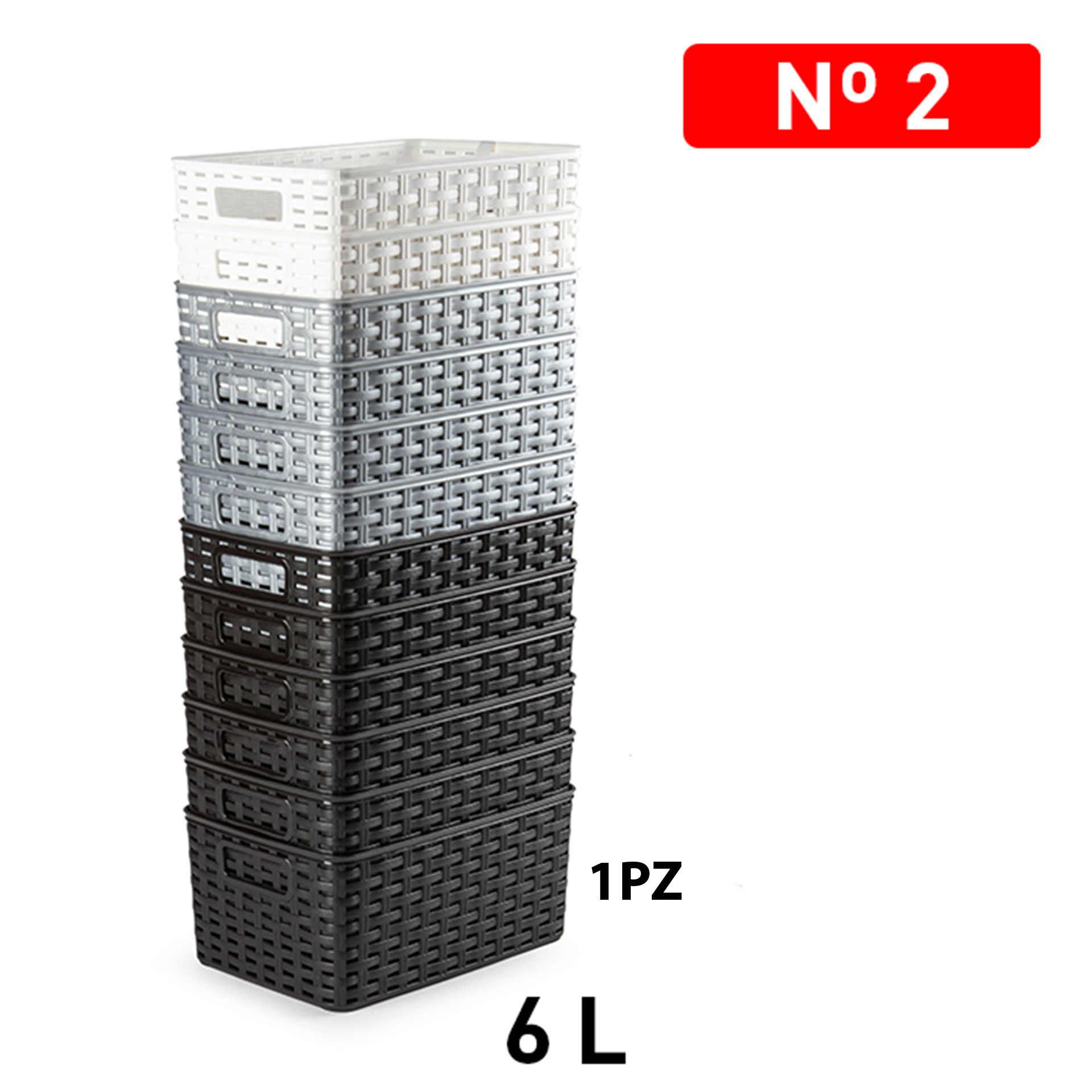 CESTA RATTAN 6L 29 X 19,5 CMPlastic Forte