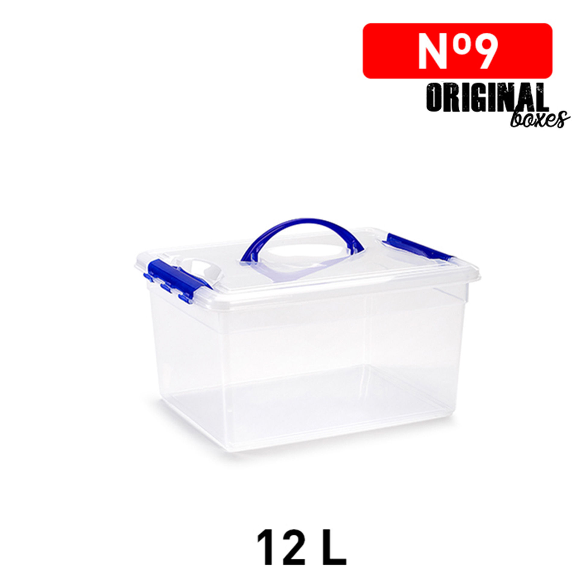 SCATOLA MULTIUSO N9 12L TRASPARENTEPlastic Forte