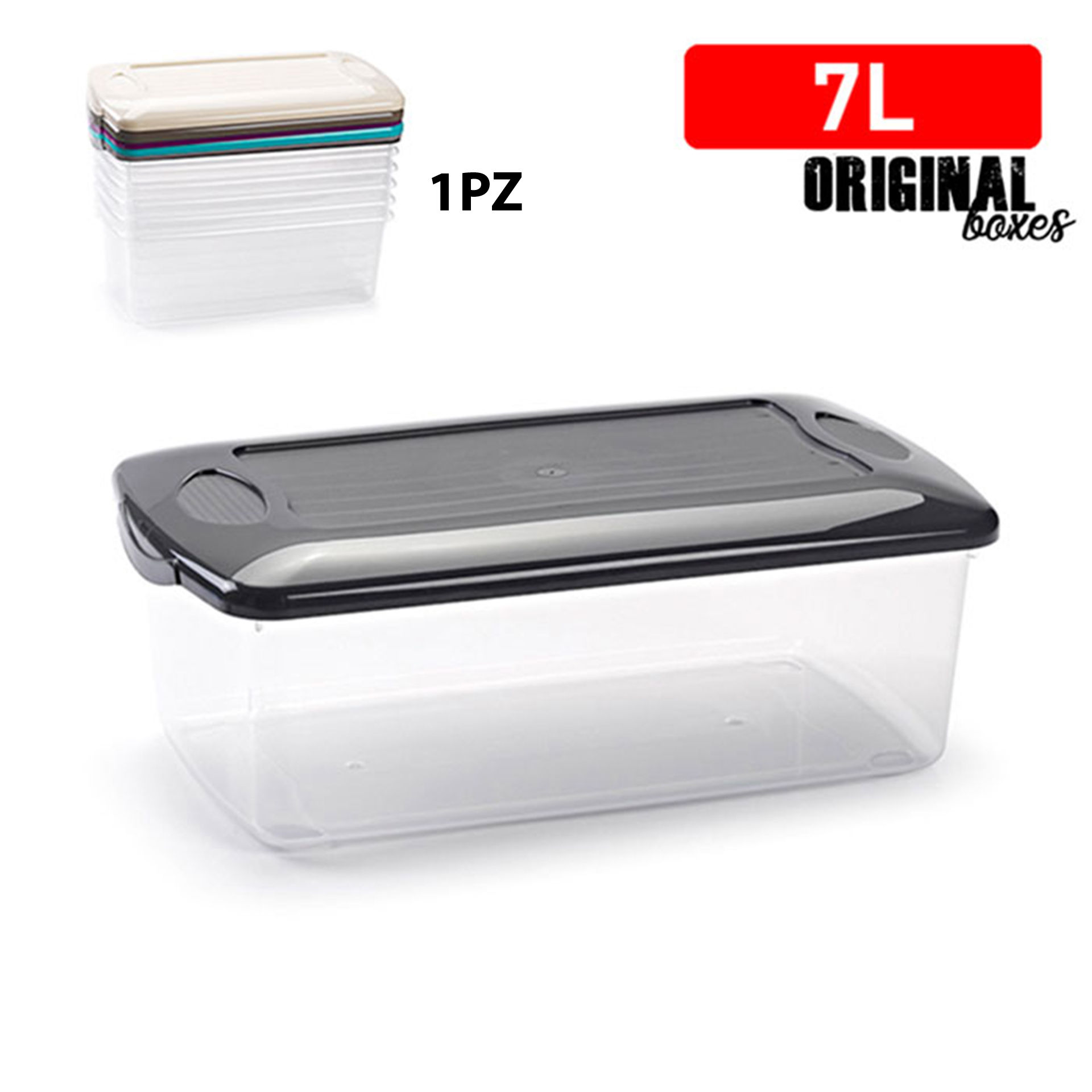 SCATOLA MULTIUSO 7L GAMMA ELEGANCEPlastic Forte