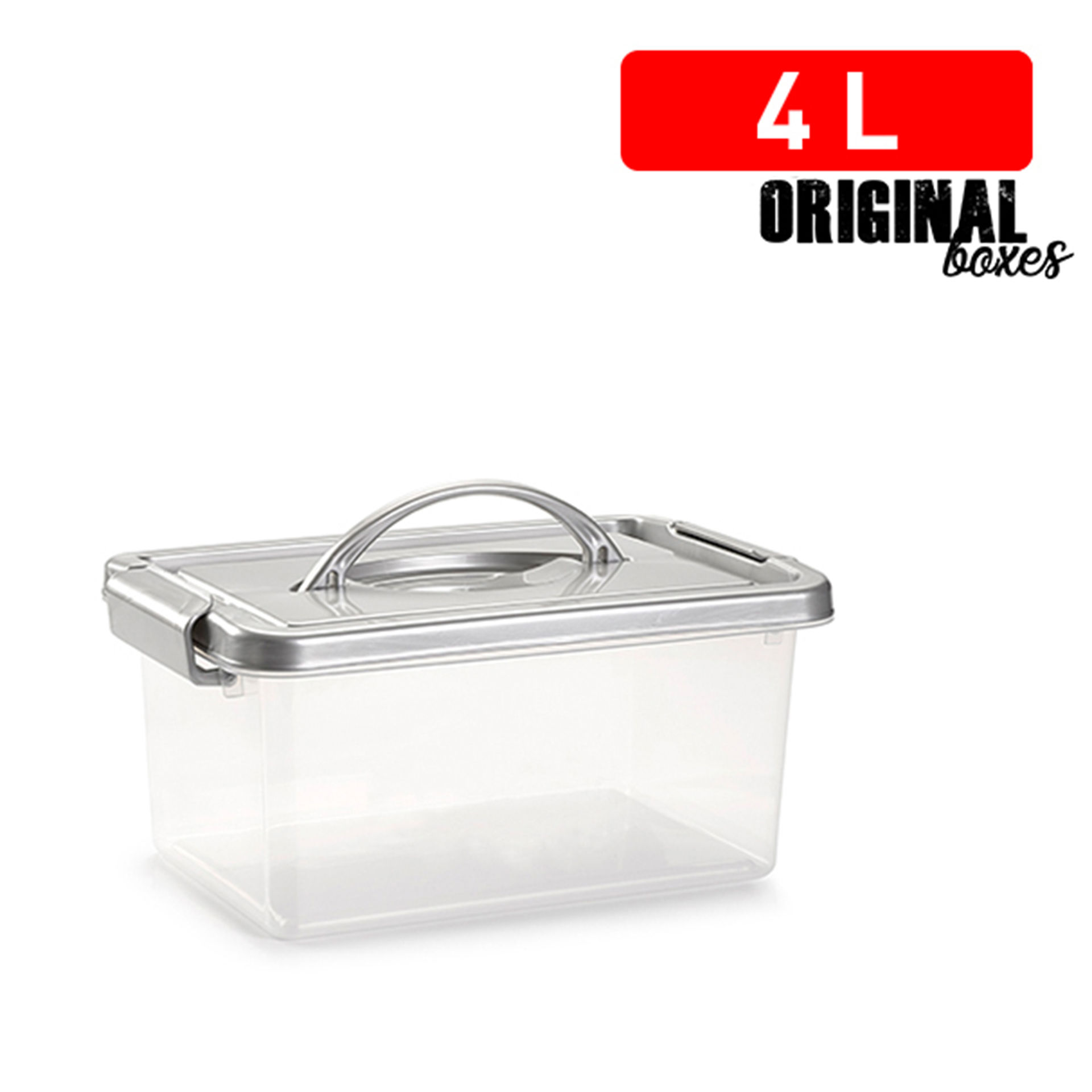 SCATOLA MULTIUSO MINIBOX 4L ARGENTOPlastic Forte