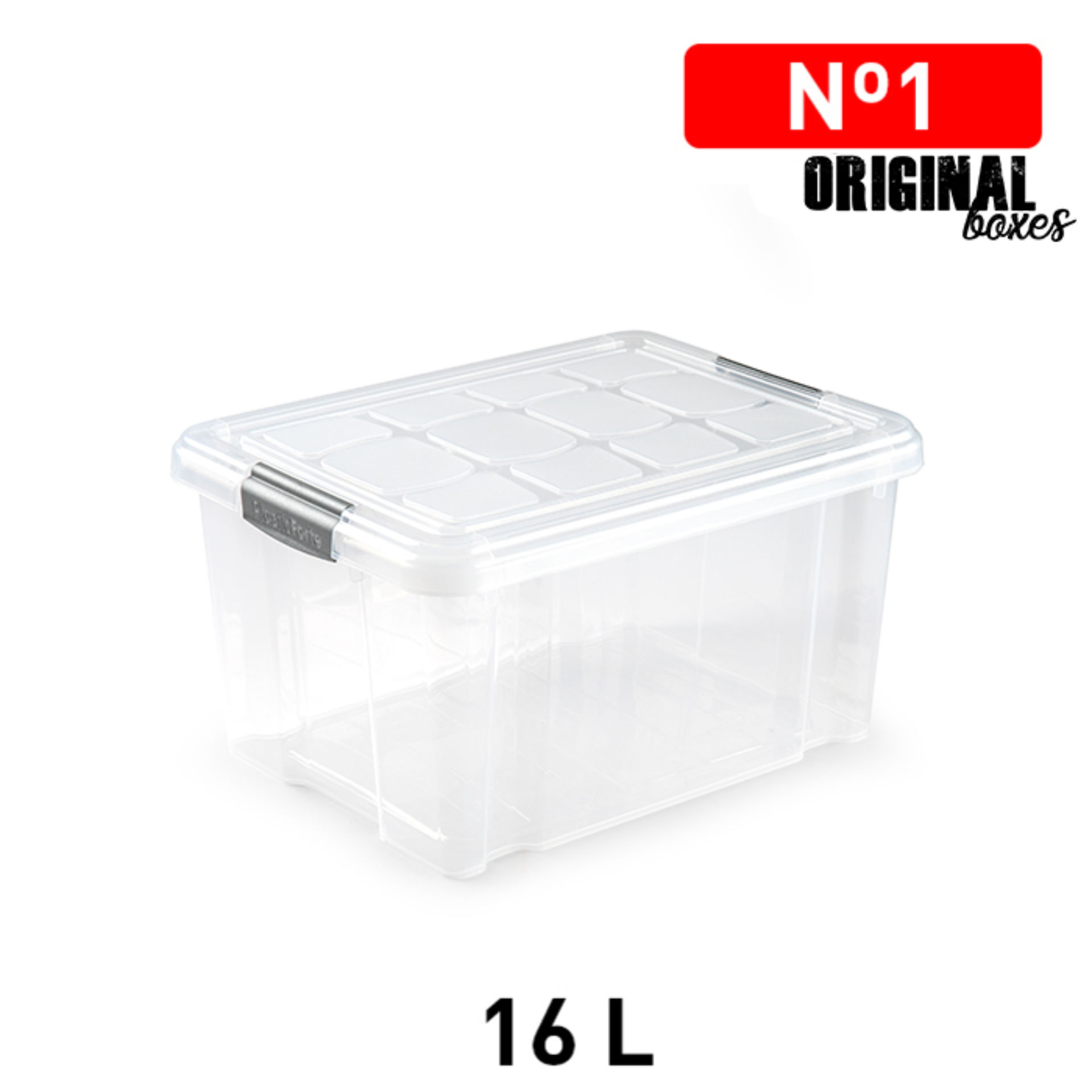 SCATOLA MULTIUSO N  1 16L PLATA F17Plastic Forte