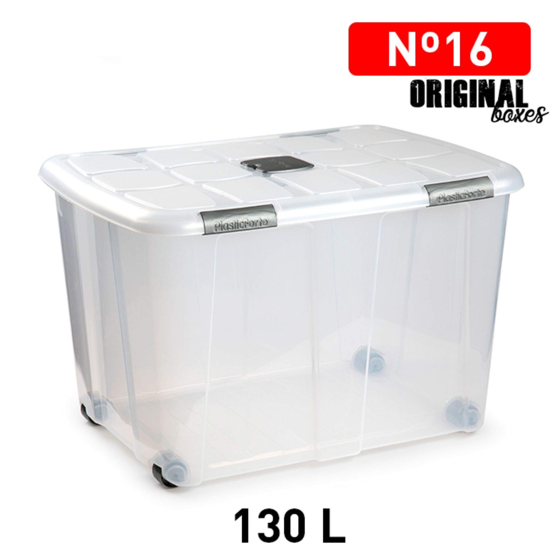 SCATOLA MULTIUSO N  16 130L PLATA F17Plastic Forte
