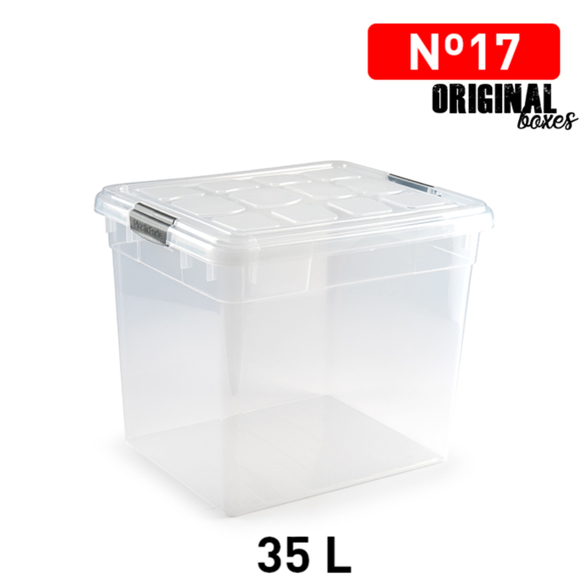 SCATOLA MULTIUSO N  17 35L PLATA F17Plastic Forte