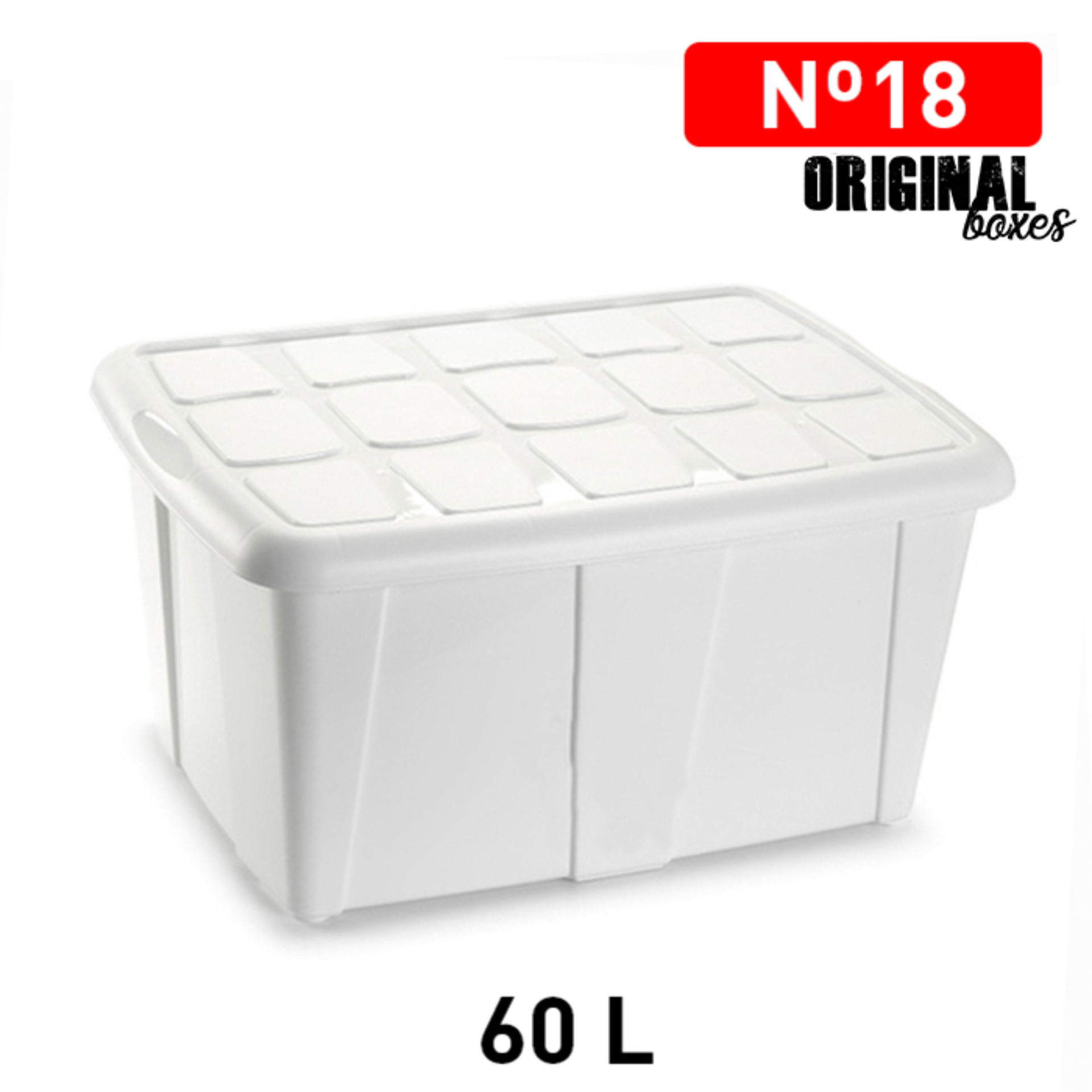 SCATOLA MULTIUSO N 18 60L BIANCOPlastic Forte