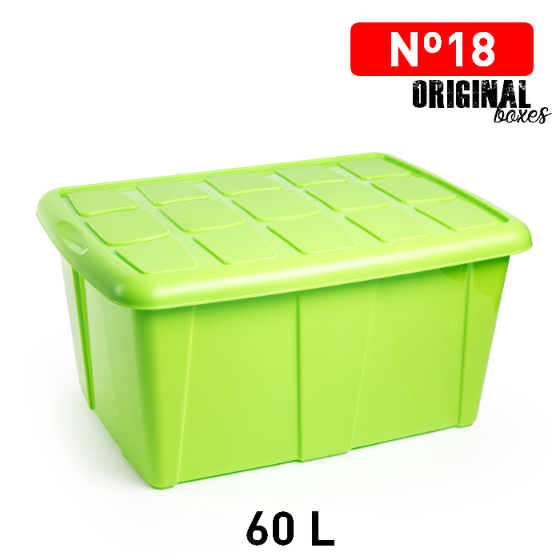SCATOLA MULTIUSO N 18 60L VERDE VIVOPlastic Forte