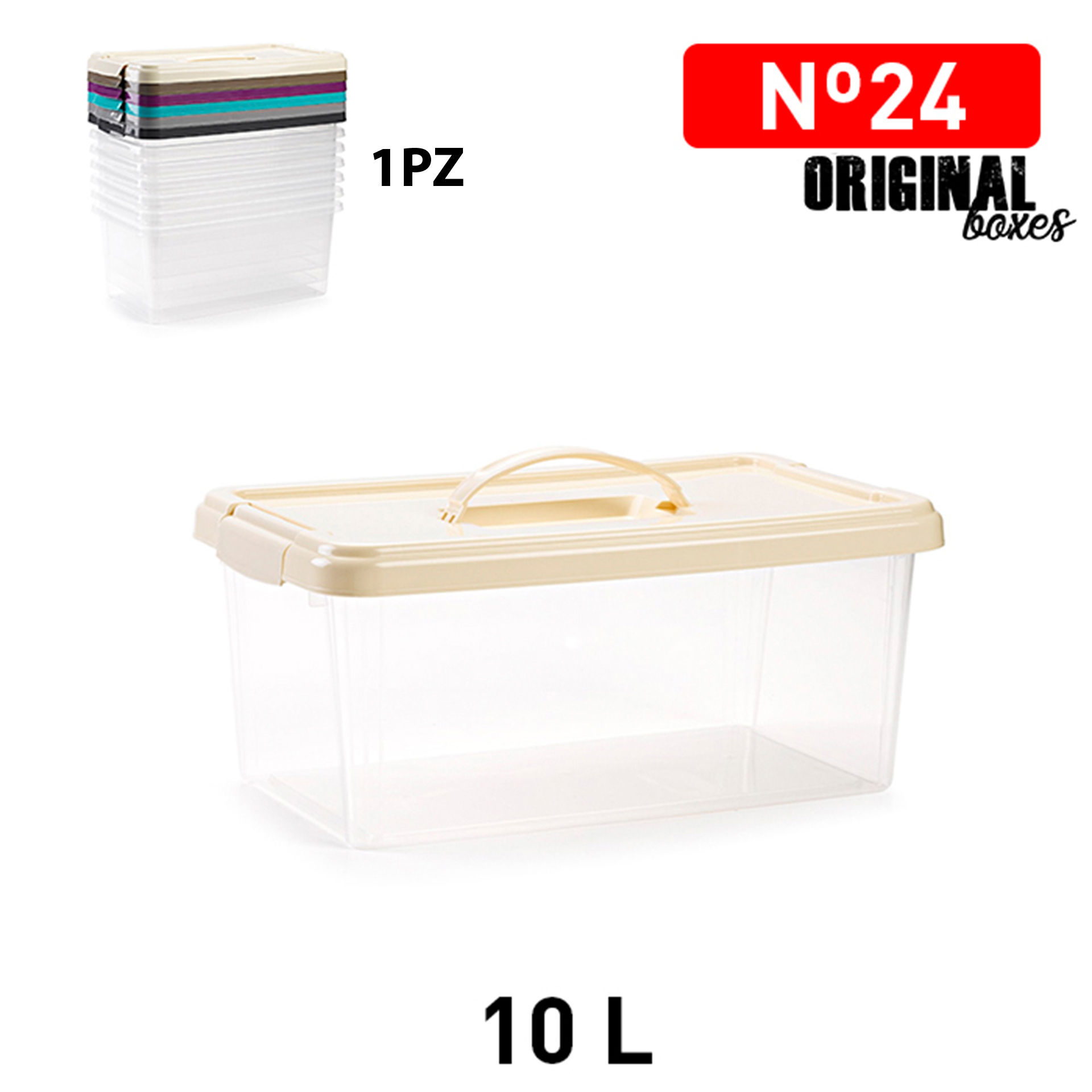 SCATOLA MULTIUSO N  24 10L GAMMA ELEGANCEPlastic Forte