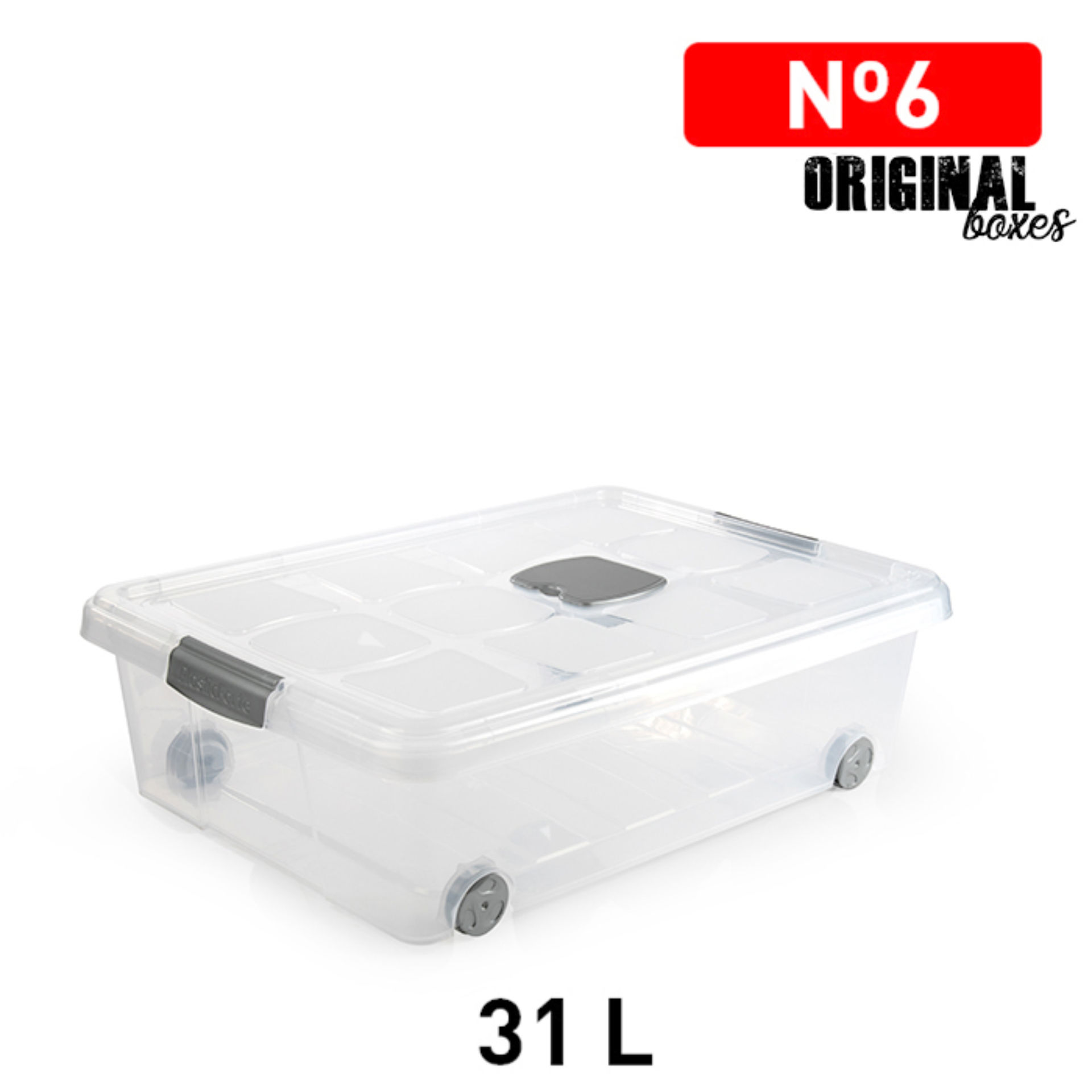SCATOLA MULTIUSO N  6 31L PLATA F17Plastic Forte