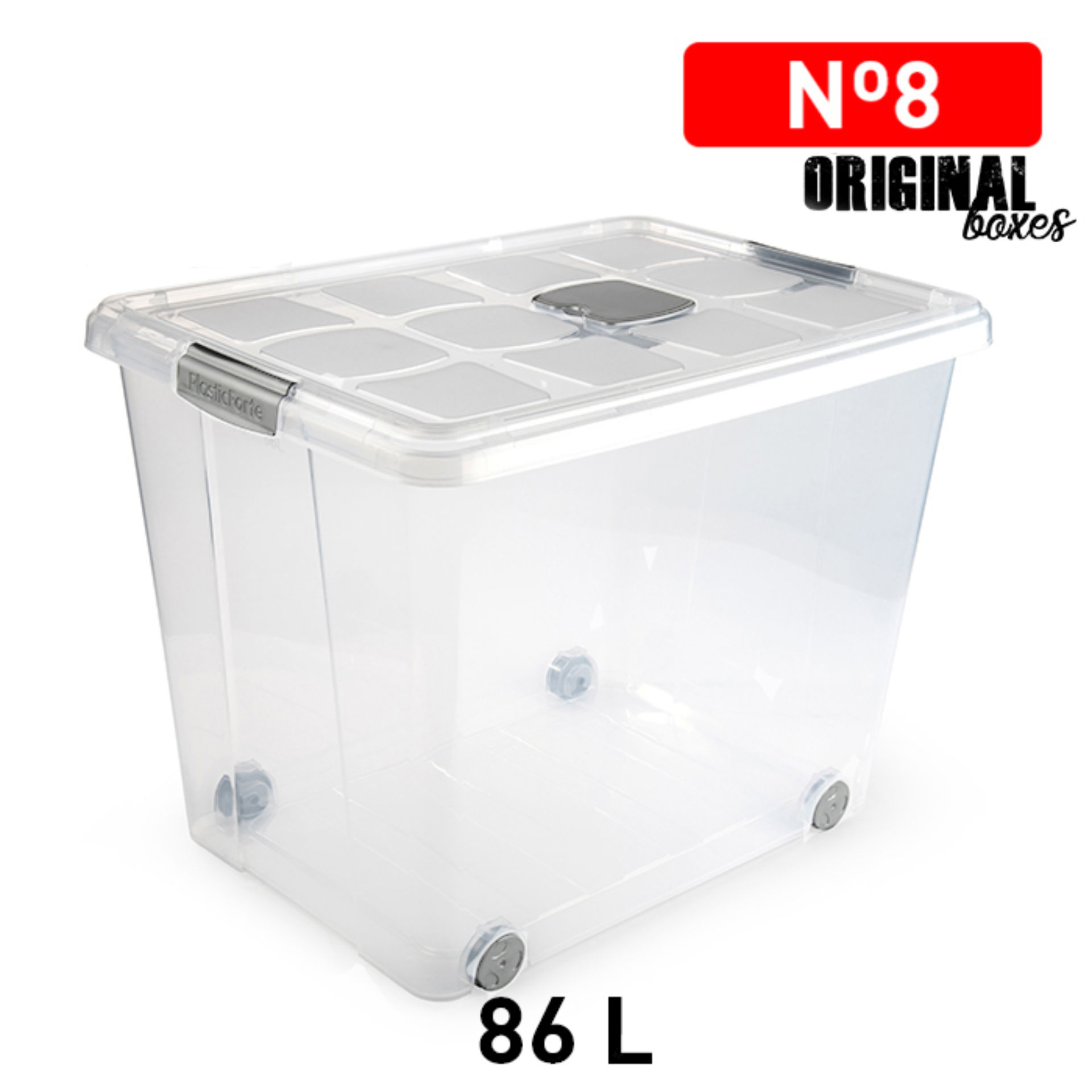 SCATOLA MULTIUSO N  8 86L PLATA F17Plastic Forte